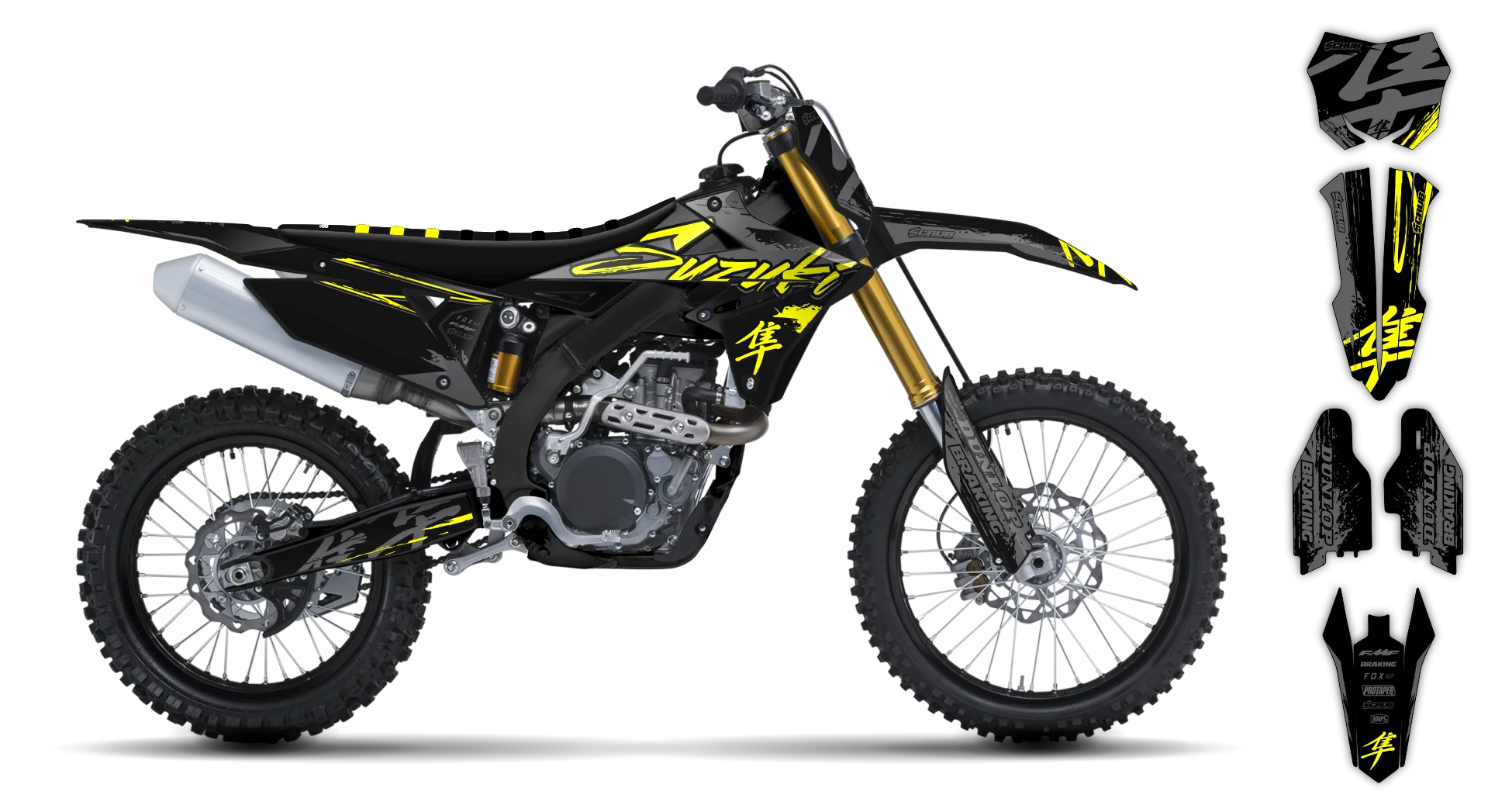 Graphics Kit - Suzuki - RMZ 250 - 2019-2025 - SE1104 - LE