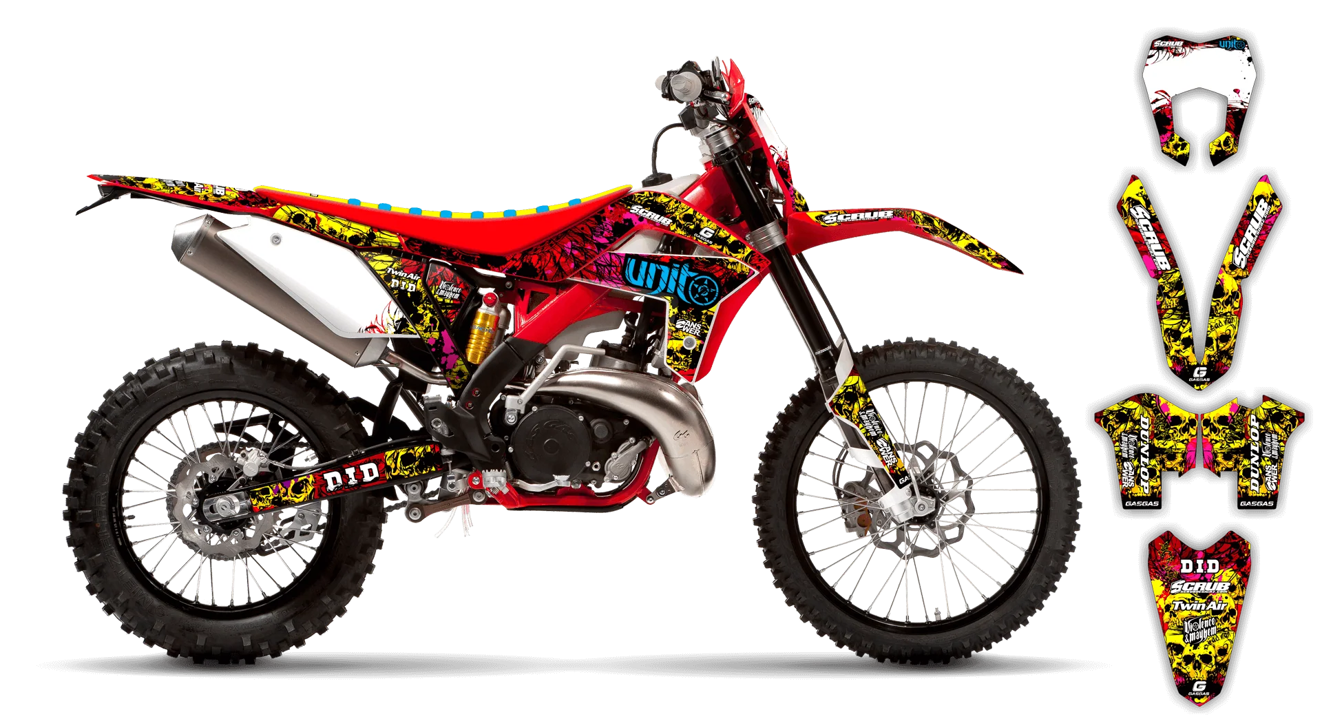 Graphics Kit - Gas Gas - EC EC-F Series - 2014-2017 - Wasabi - LE