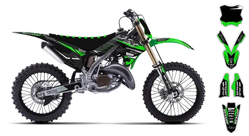 Graphics Kit - Kawasaki - KX 125-250 Restyle - 2004-2008 - SE1052 - ST