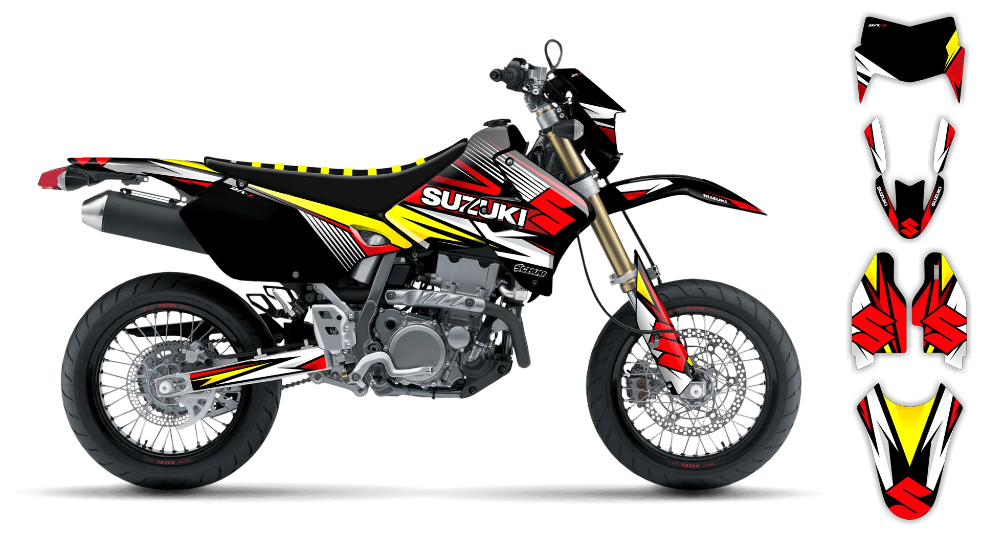 Graphics Kit - Suzuki - DRZ 400 SM - 1999-2024 - SE1020 - LE