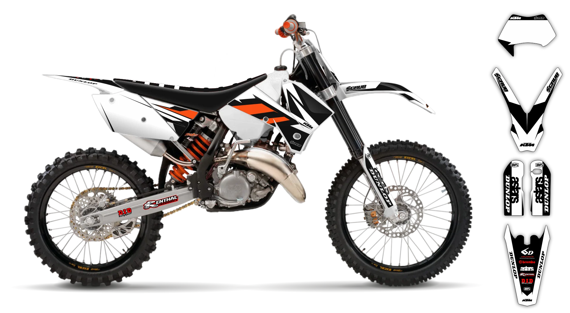 Graphics Kit - KTM - EXC EXC-F / XC-W XCF-W - 2005-2007 - K8 - LE