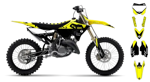 Graphics Kit - Suzuki - RM 125-250 Restyle - 2001-2003 - Crones - ST
