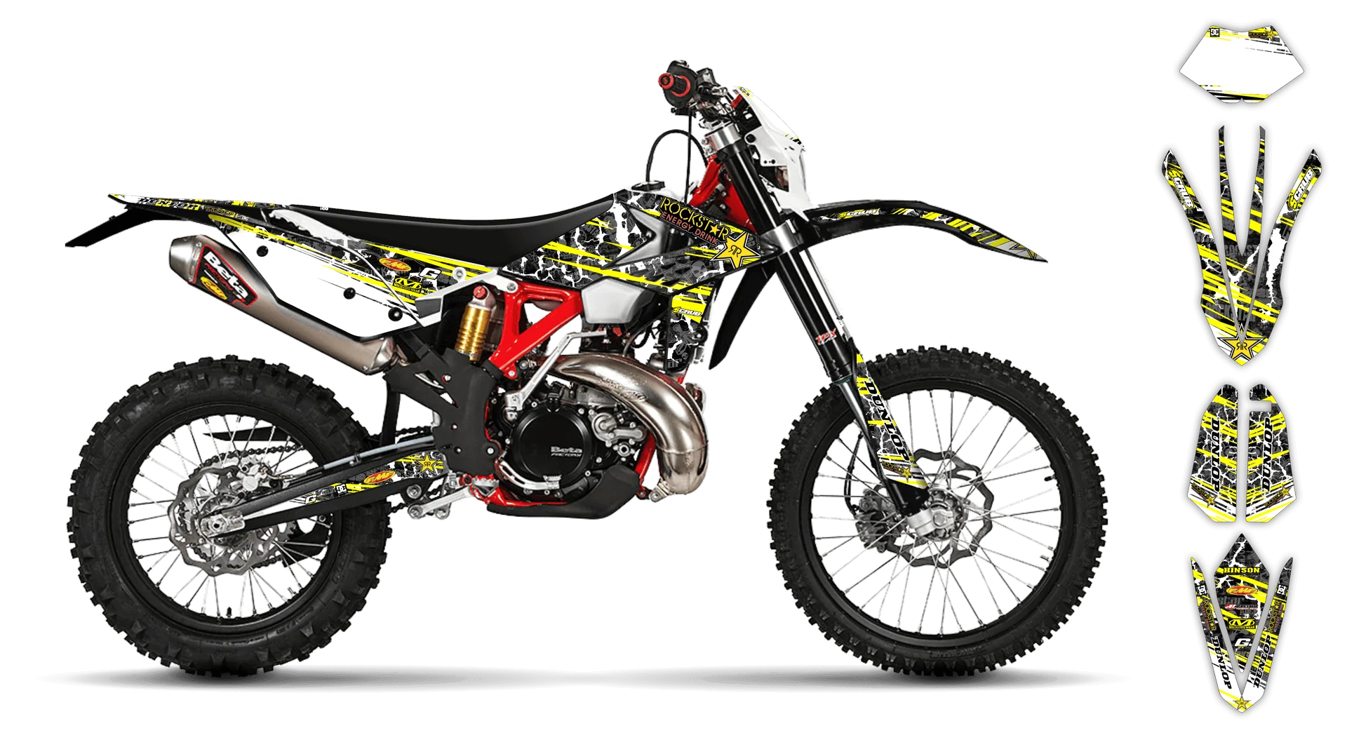 Graphics Kit - Beta - RR 50 Enduro - 2012-2020 - Rockstar - LE