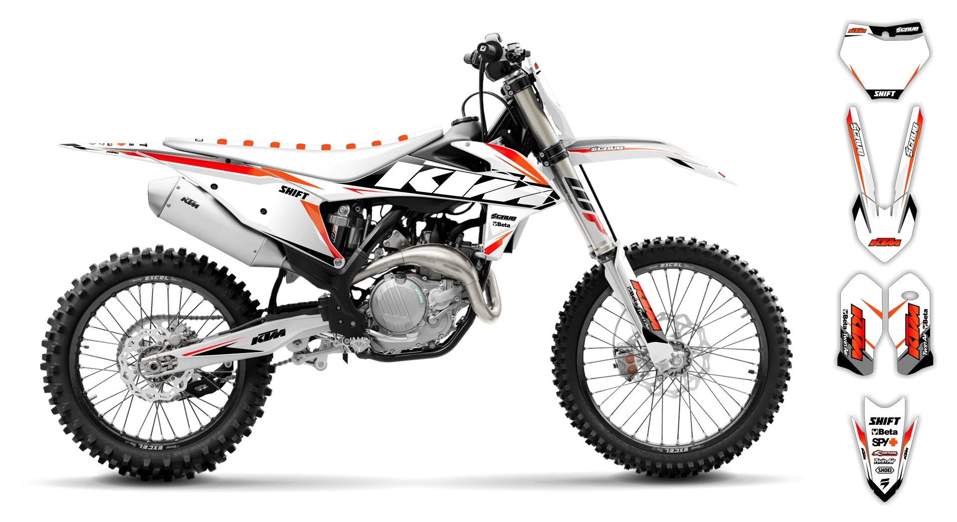 Graphics Kit - KTM - SX SX-F / XC XC-F - 2019-2022 - K2 - R1