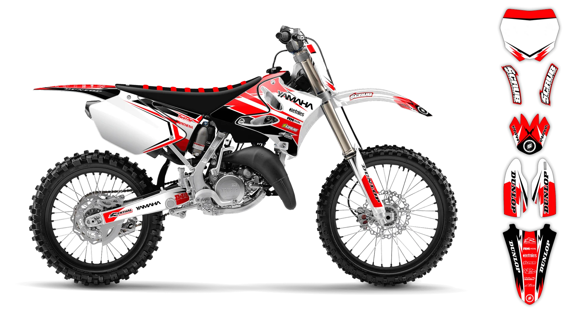 Graphics Kit - Yamaha - YZ 250 - 1991 - Factory Replica 2 - R1