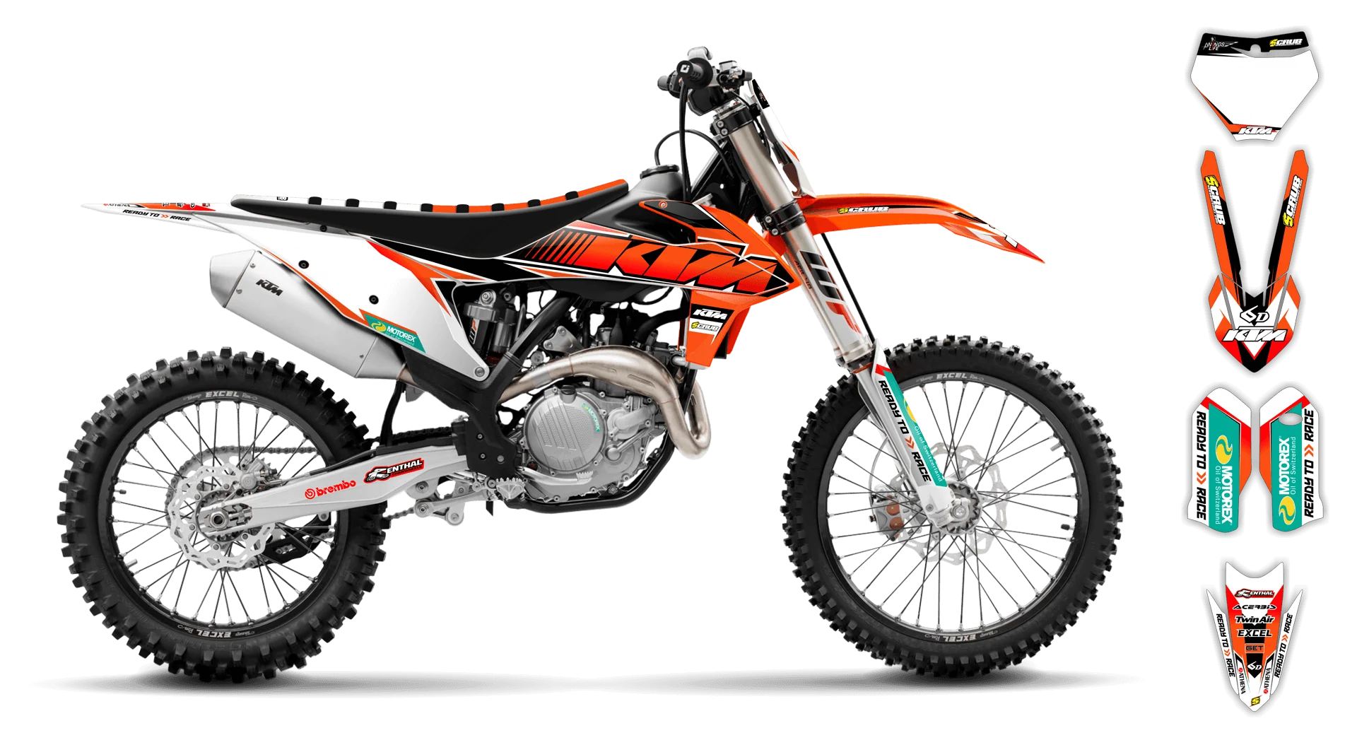 Graphics Kit - KTM - SX SX-F / XC XC-F - 2019-2022 - K9 - R1