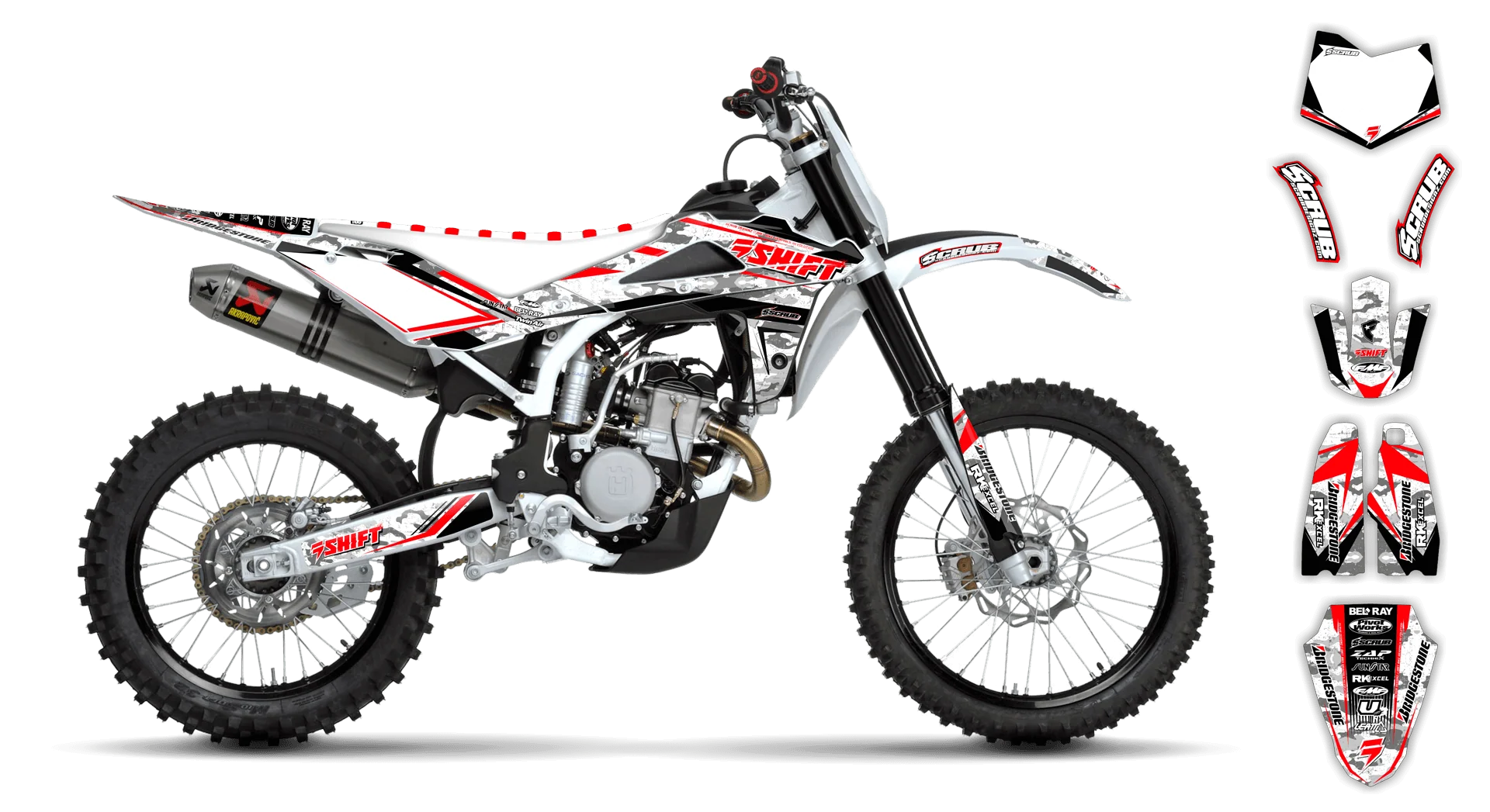 Graphics Kit - Husqvarna 05-13 - SM 630 - 2010-2013 - Step UP - R1