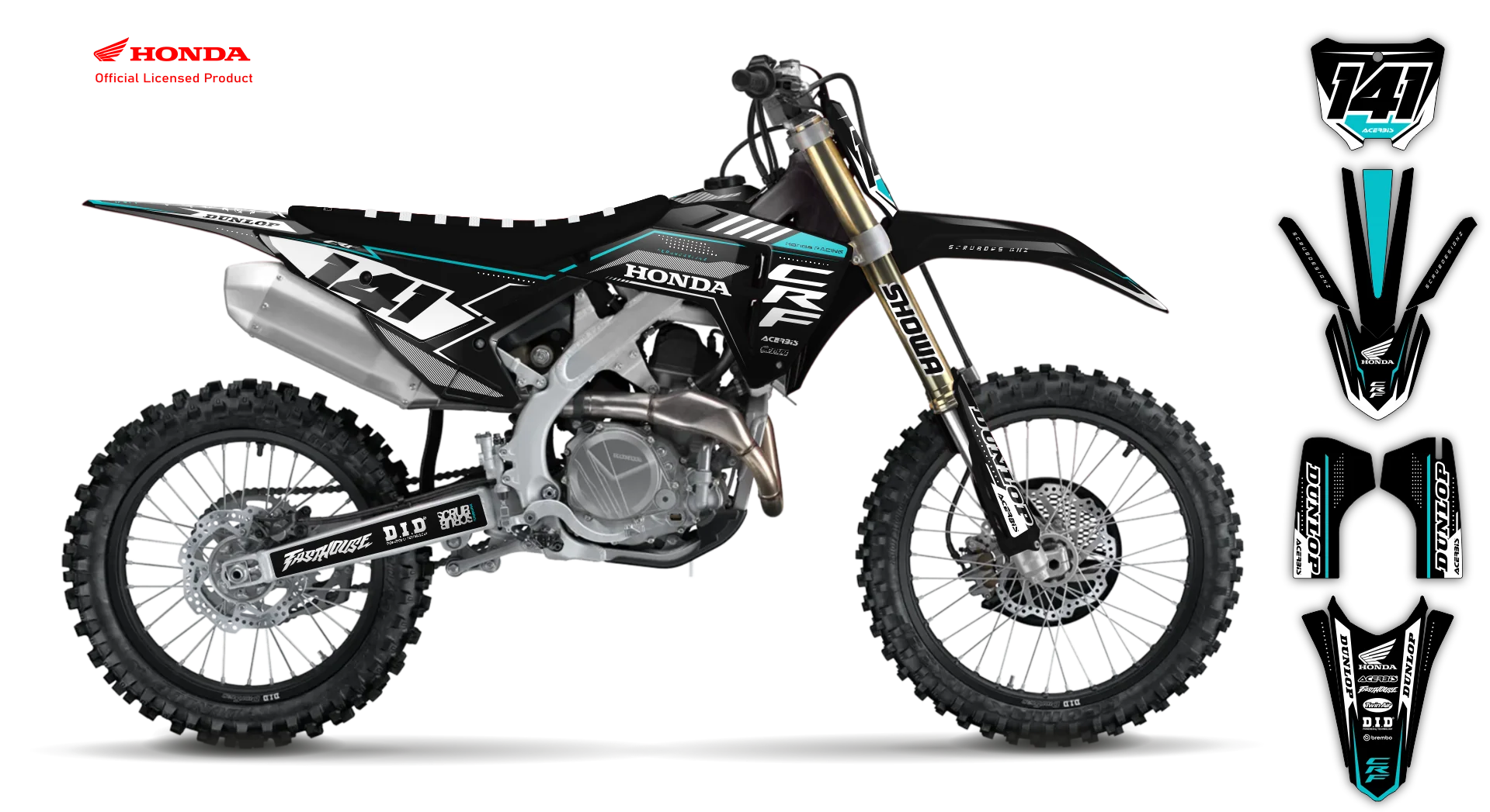 Graphics Kit - Honda - CR 125R - 2000-2001 - Leaper - R2