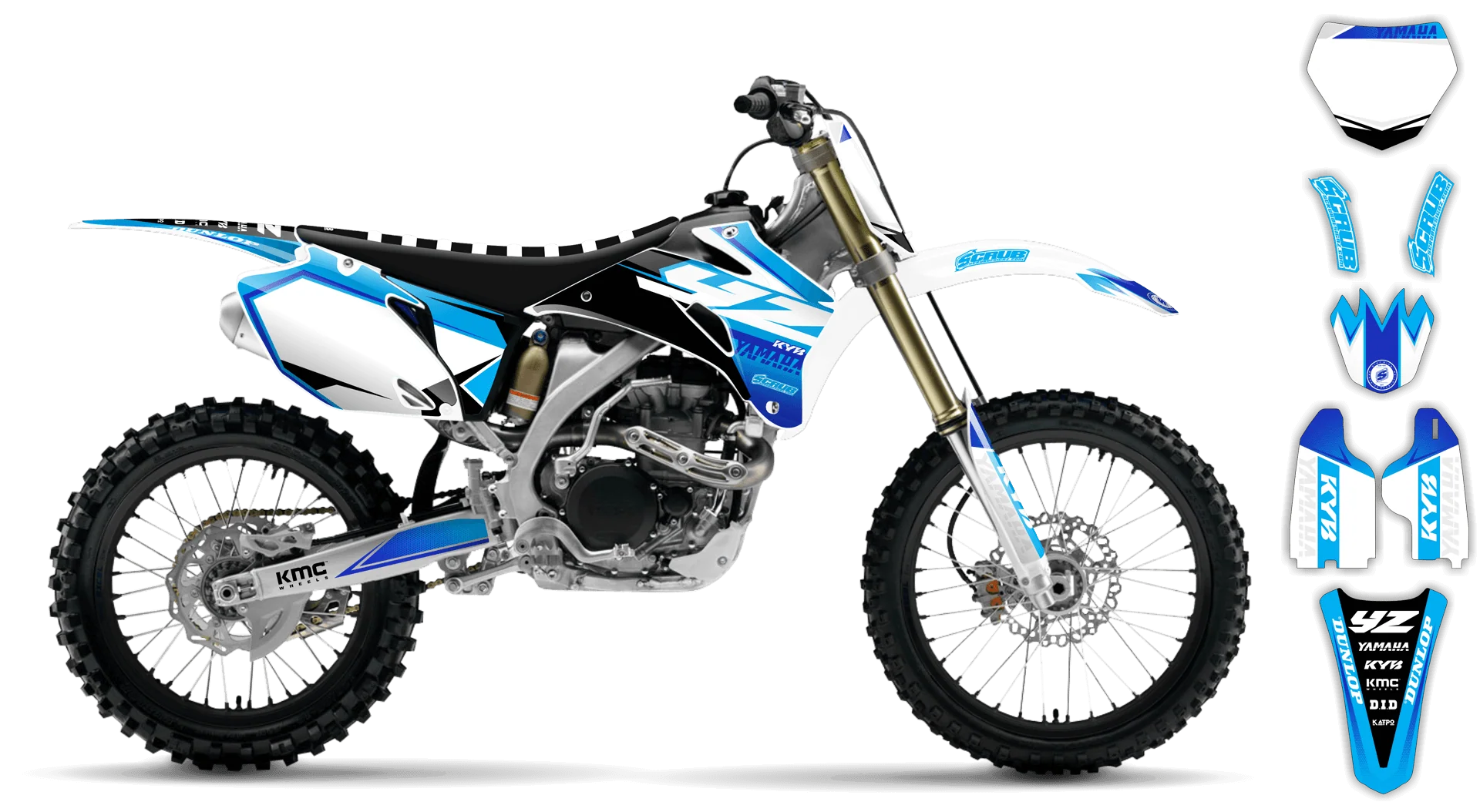 Graphics Kit - Yamaha - YZ450F - 2008-2009 - Discovery - R3