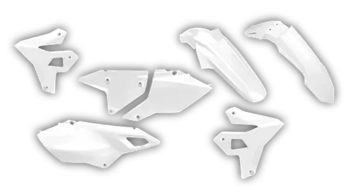 Plastics Kit - Suzuki - DRZ 400 Enduro - 1999-2024 - Full Kit - White Restyle