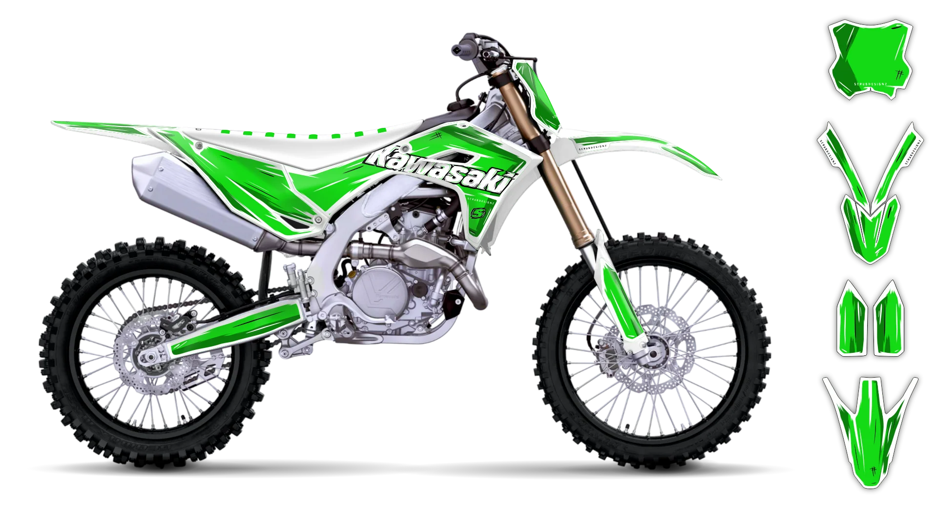 Graphics Kit - Kawasaki - KX 450F - 2024-2025 - Artlex - R6