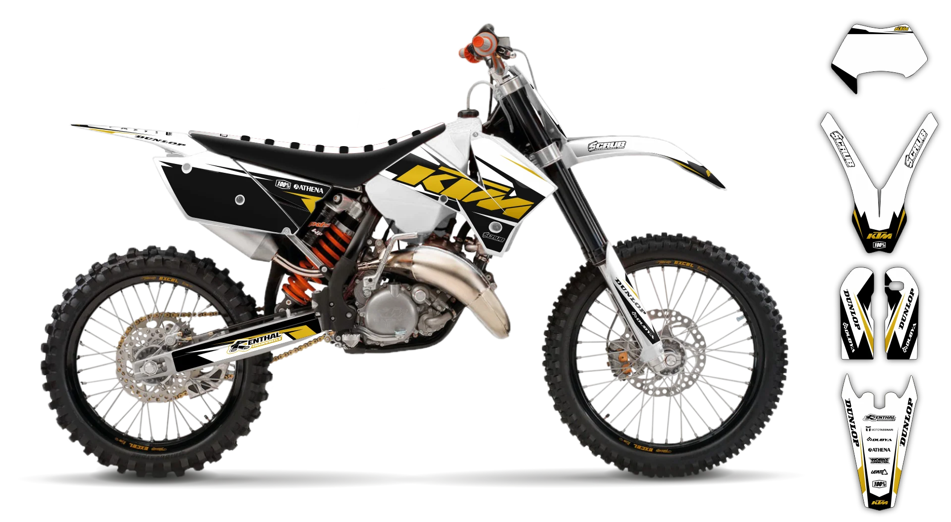 Graphics Kit - KTM - EXC EXC-F / XC-W XCF-W - 2005-2007 - K7 - R1