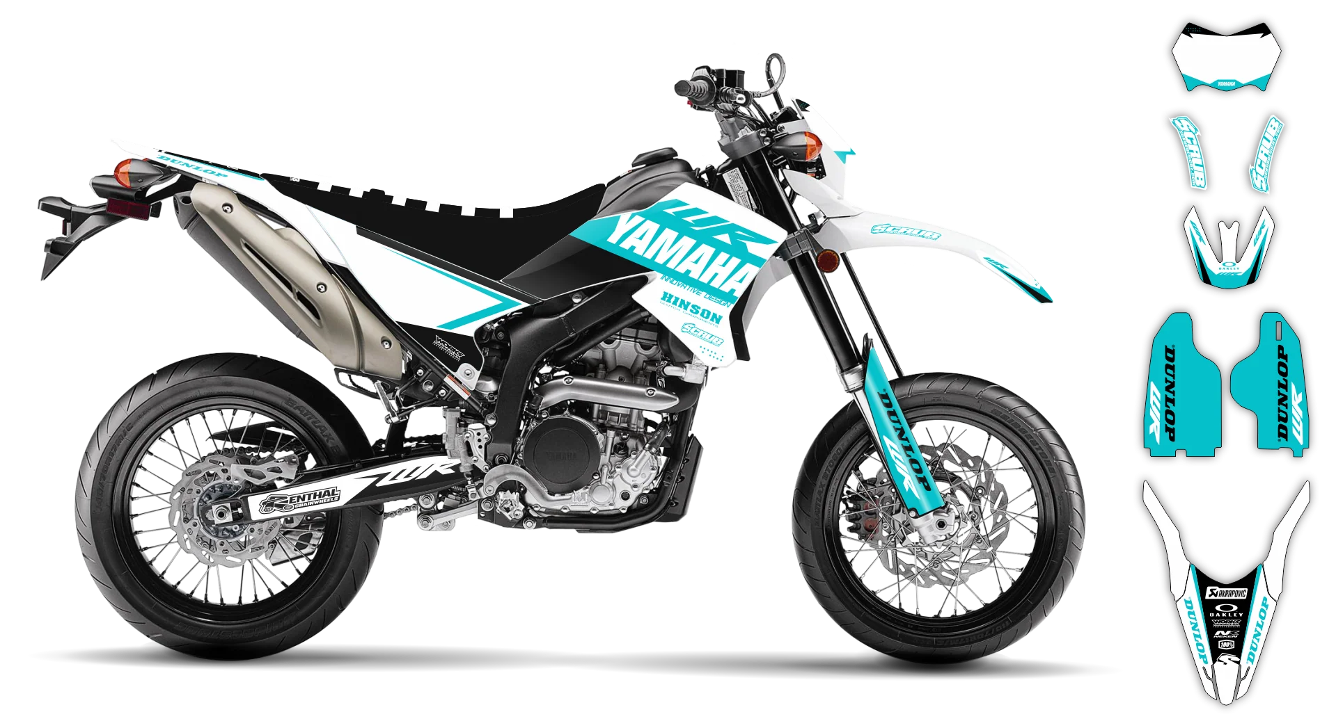 Graphics Kit - Yamaha - WR 250X - 2007-2022 - Corgis - R1