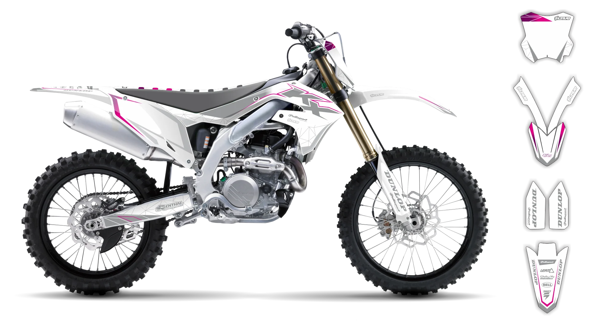 Graphics Kit - Kawasaki - KX 500 - 1989-1993 - SE1046 - R2