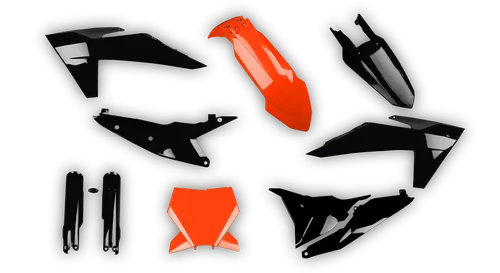 Plastics Kit - KTM - SX SX-F / XC XC-F - 2023-2024 - Full Kit - Orange Black