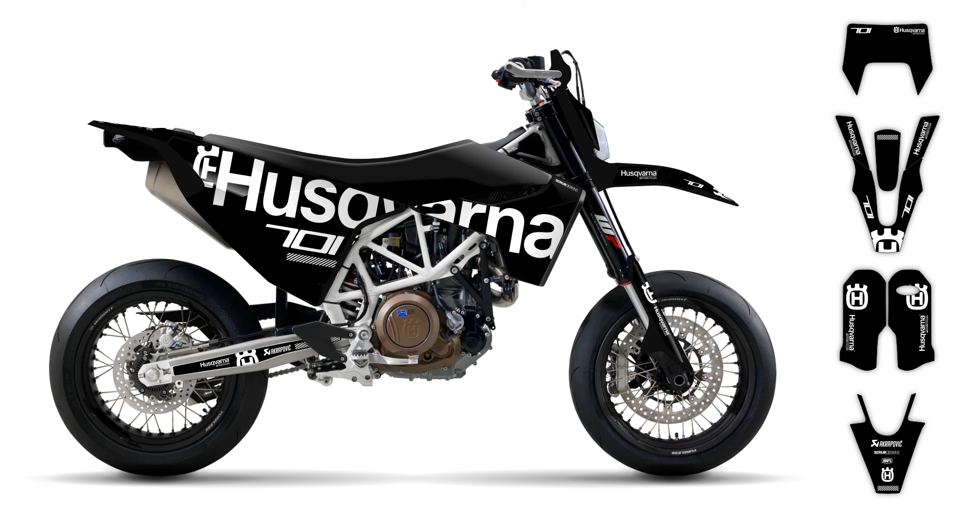Graphics Kit - Husqvarna 14-> EN 701 - 2016-2024 - H-SE1126 - LE