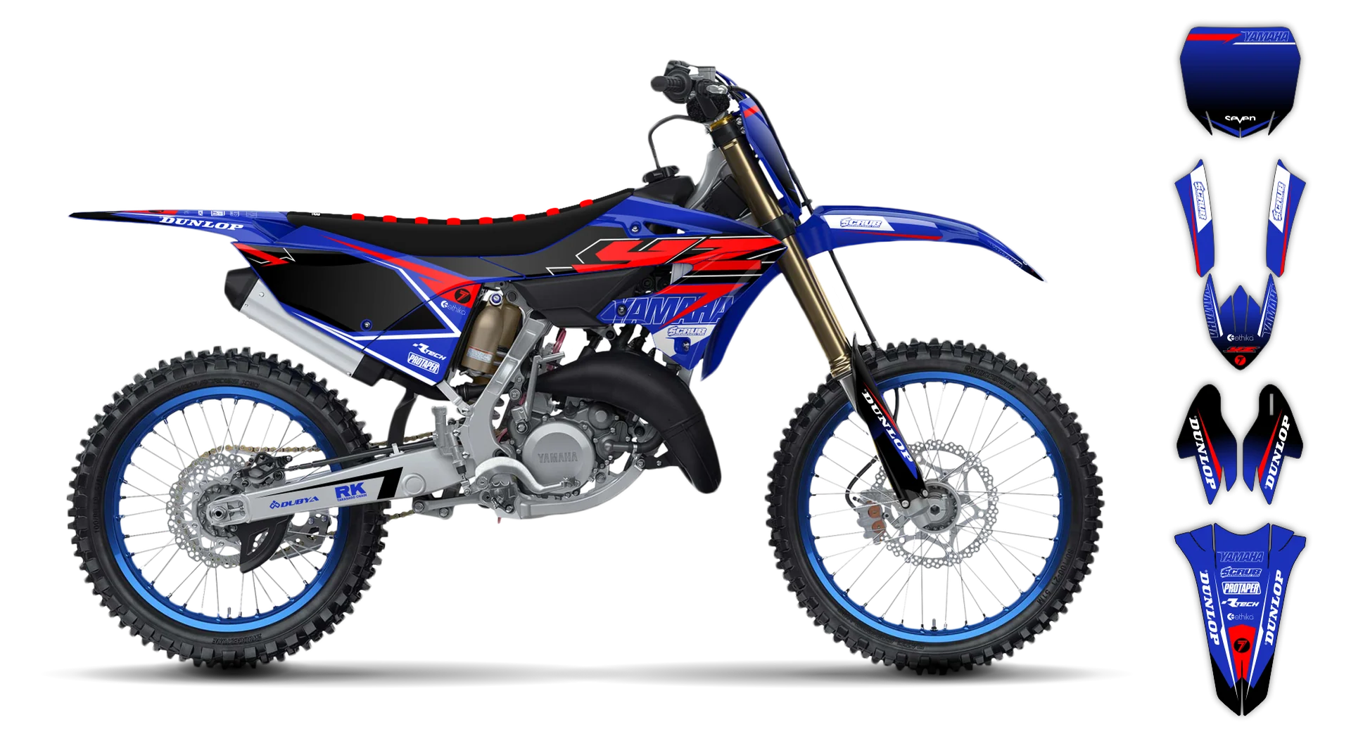 Graphics Kit - Yamaha - YZ 125-250 Restyle 2 - 2015-2020 - SE1086 - LE