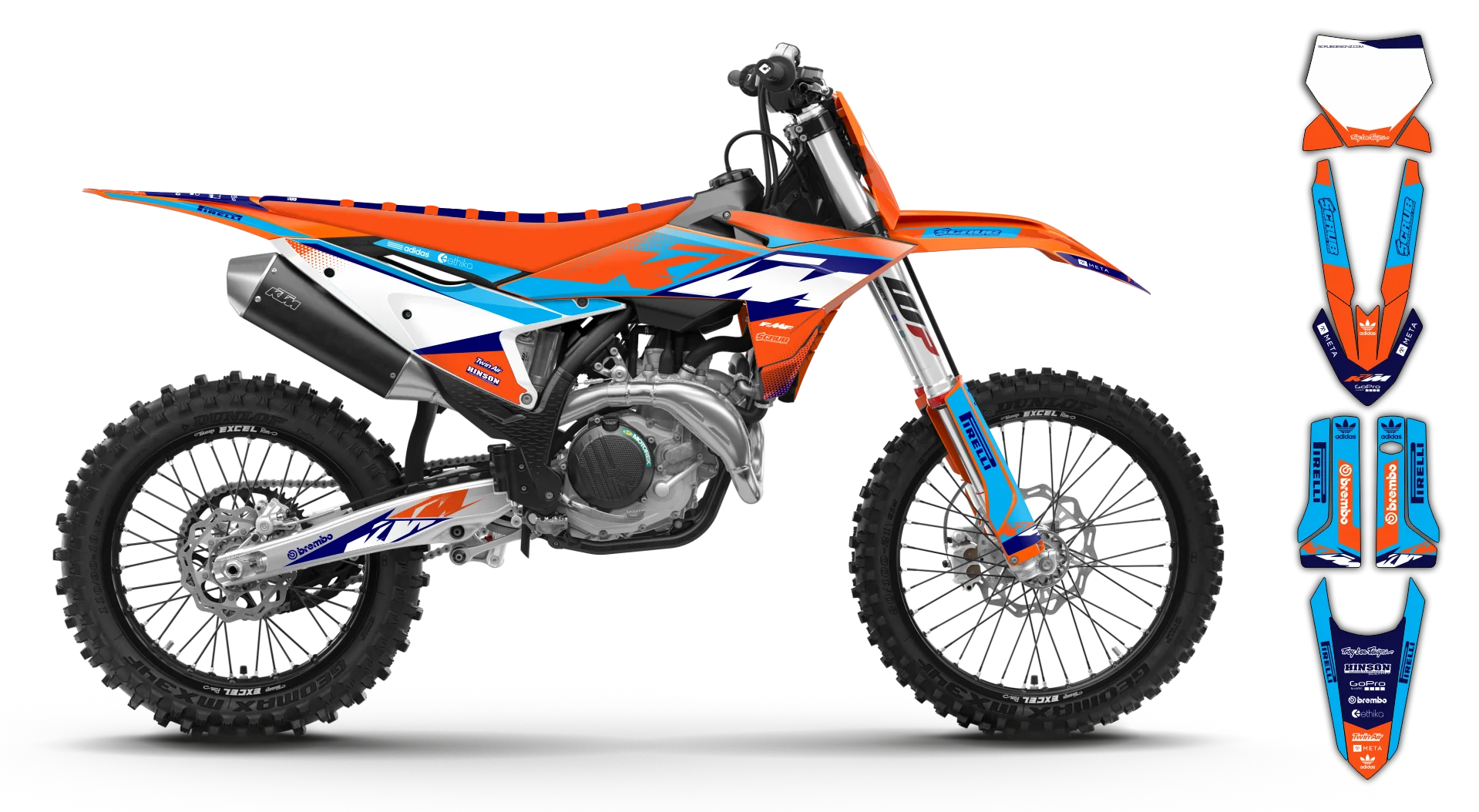 Graphics Kit - KTM - SX SX-F / XC XC-F - 2025 - K15 - R3