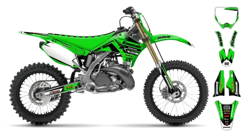 Graphics Kit - Kawasaki - KX 125 - 1999-2002 - Factory Replica 3 - ST