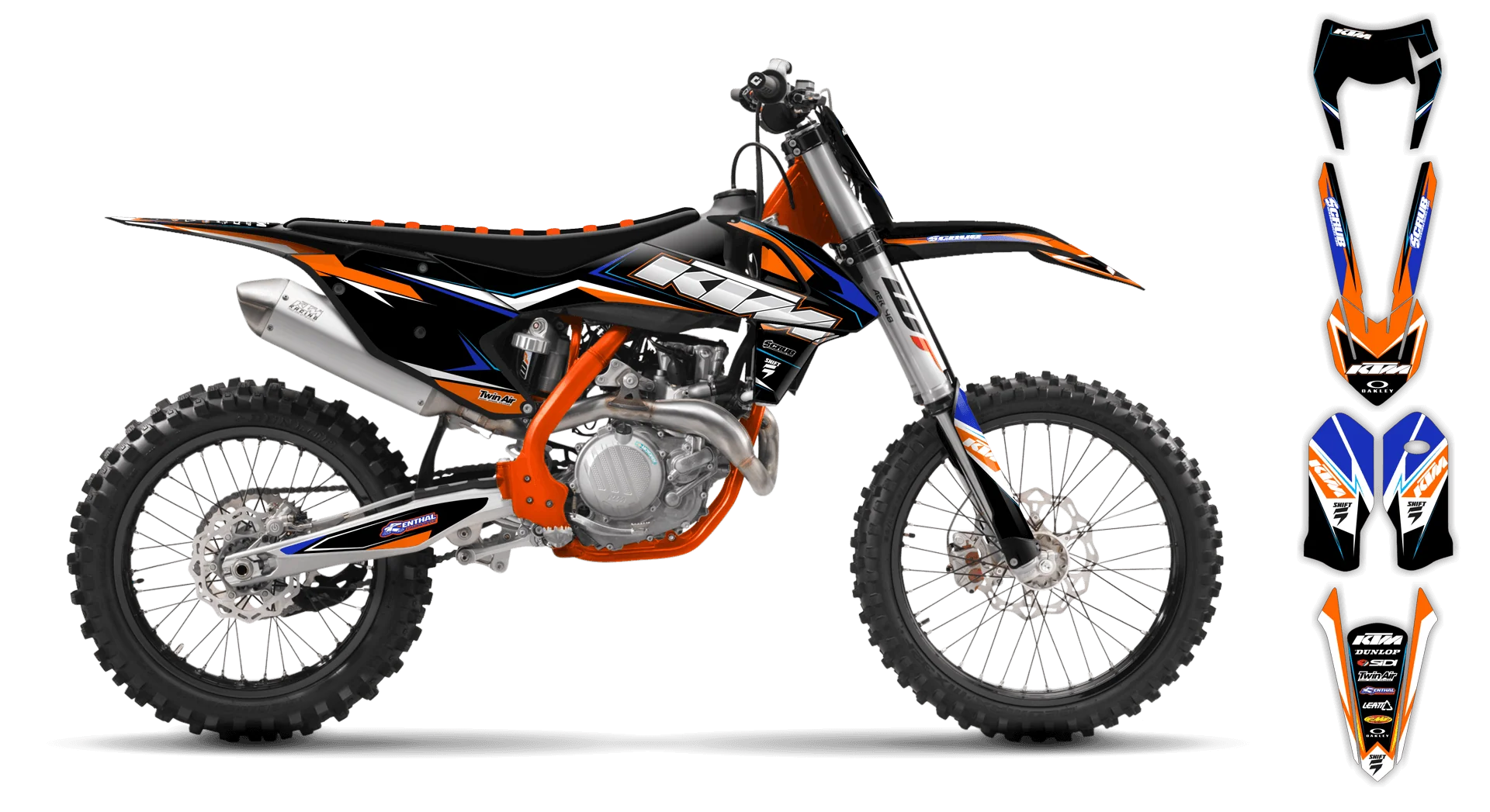 Graphics Kit - KTM - EXC EXC-F / XC-W XCF-W - 2017-2019 - K4 - LE