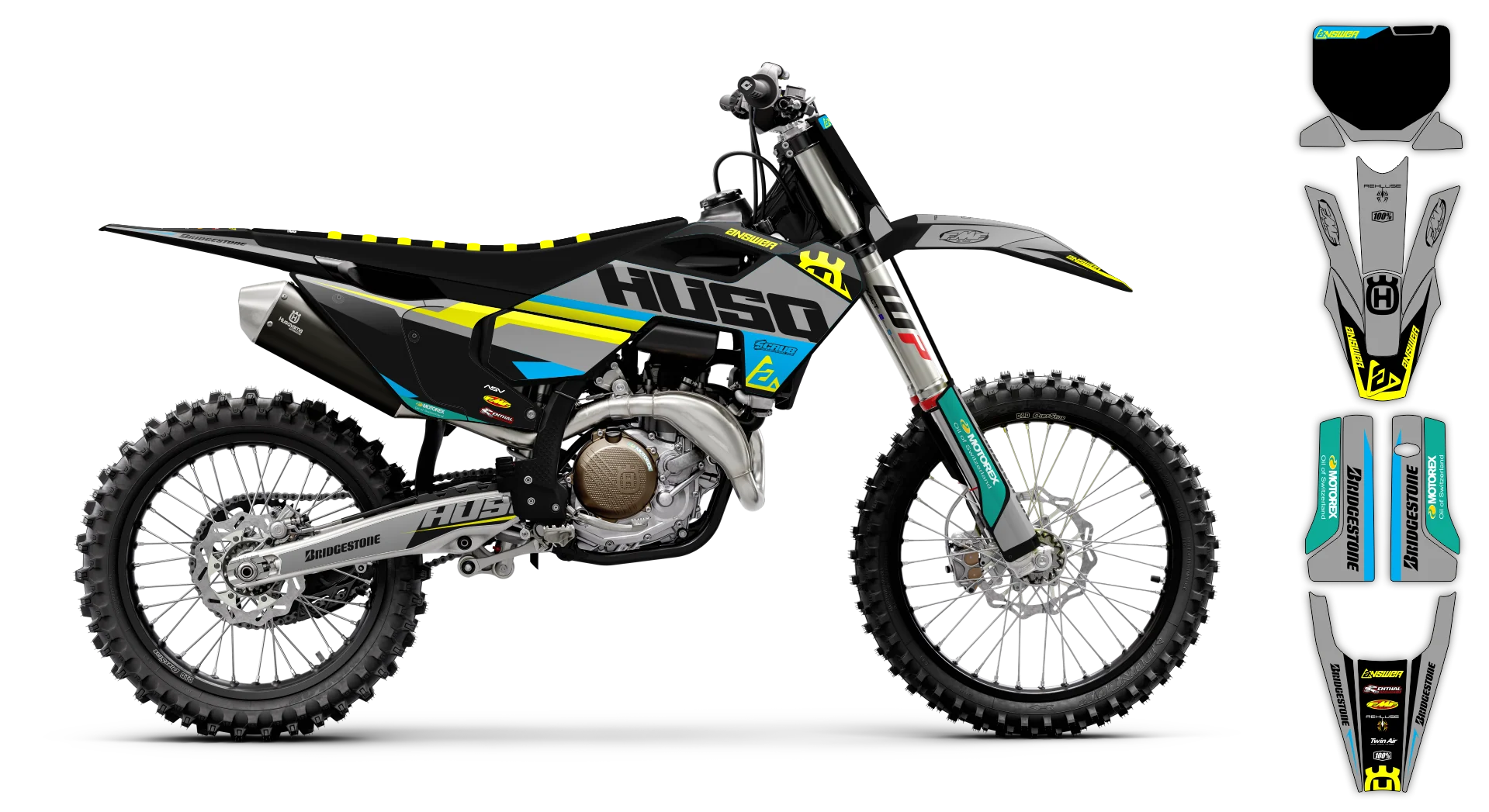 Graphics Kit - Husqvarna 14-> TC-FC-FX Series - 2023-2024 - H-SE1060 - LE