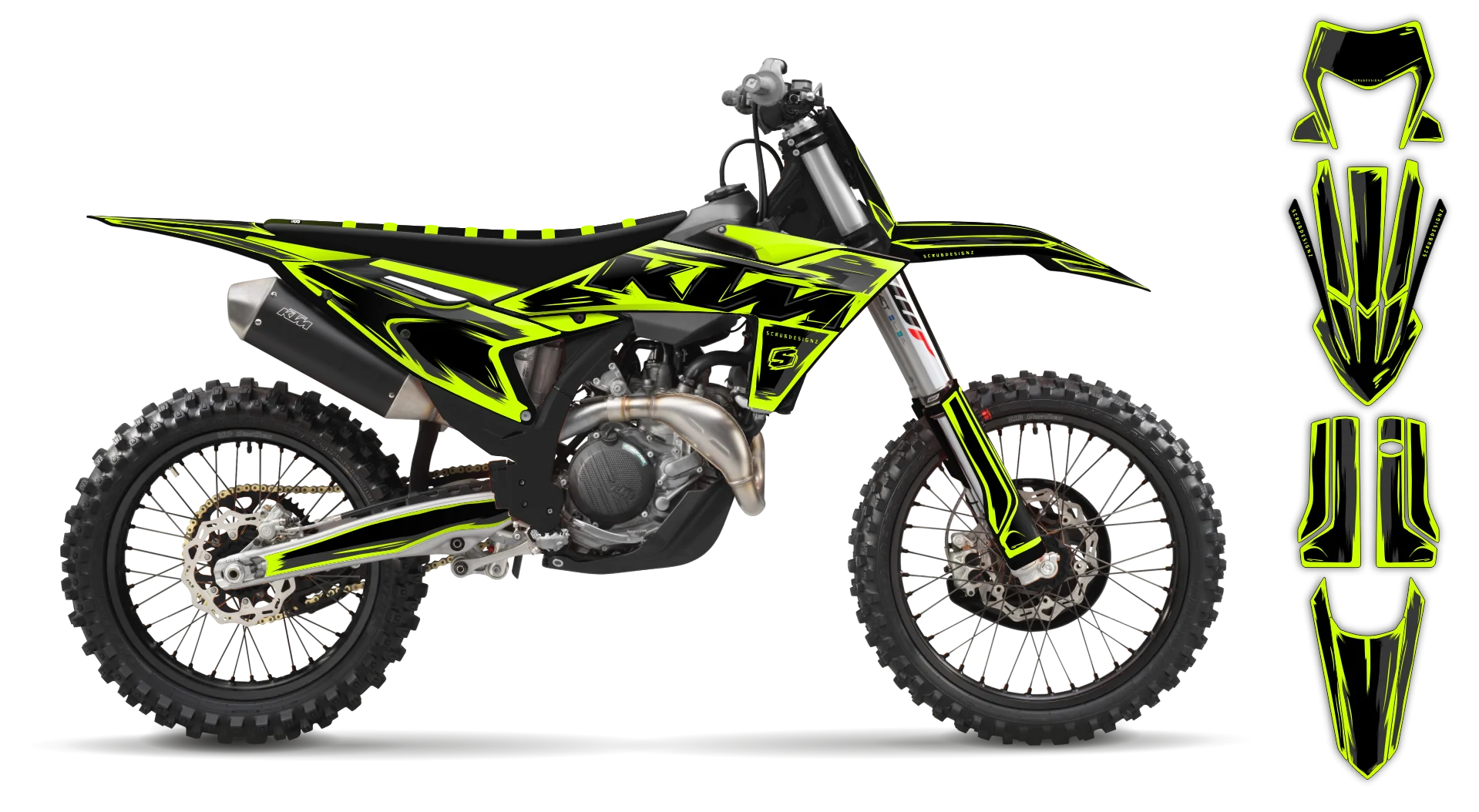 Graphics Kit - KTM - EXC EXC-F / XC-W XCF-W - 2026 - Fluo Artlex - R1