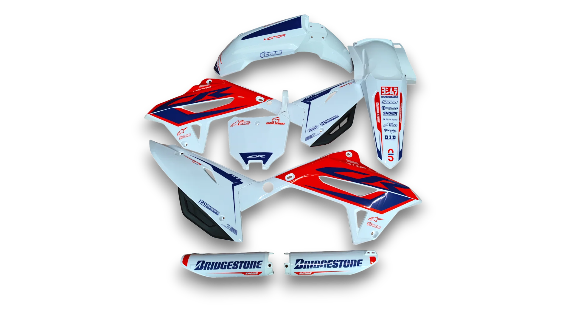 GFP - Honda - CR 125-250 Restyle 2022 - 2002-2007 - White-Neart-R1