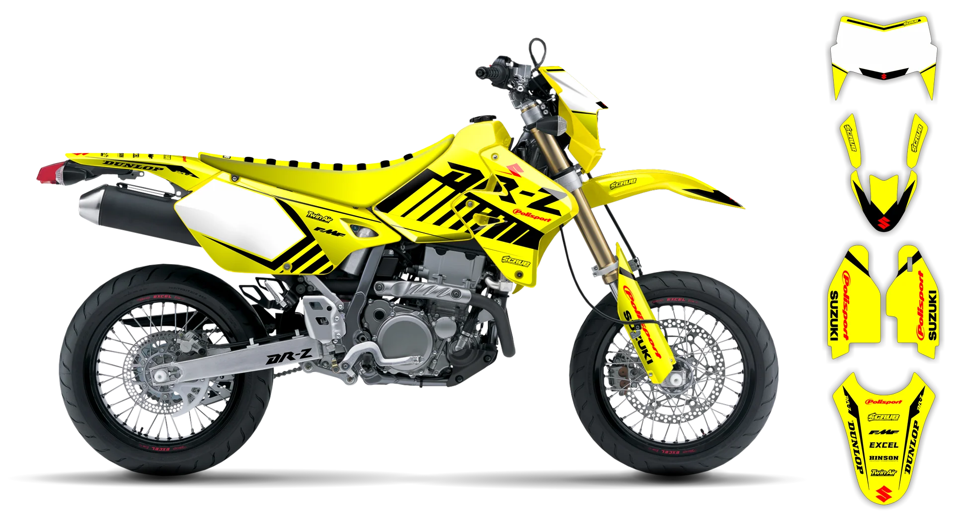 Graphics Kit - Suzuki - DRZ 400 SM - 1999-2024 - SE1030 - LE