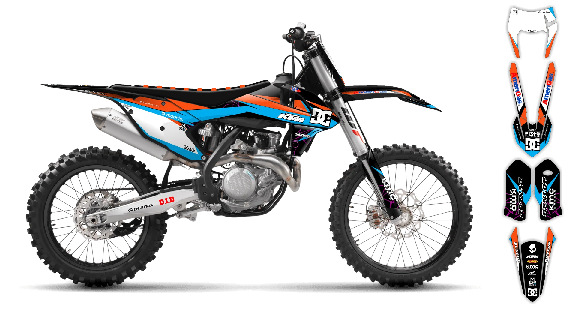 Graphics Kit - KTM - EXC EXC-F / XC-W XCF-W - 2017-2019 - Pipeline - ST