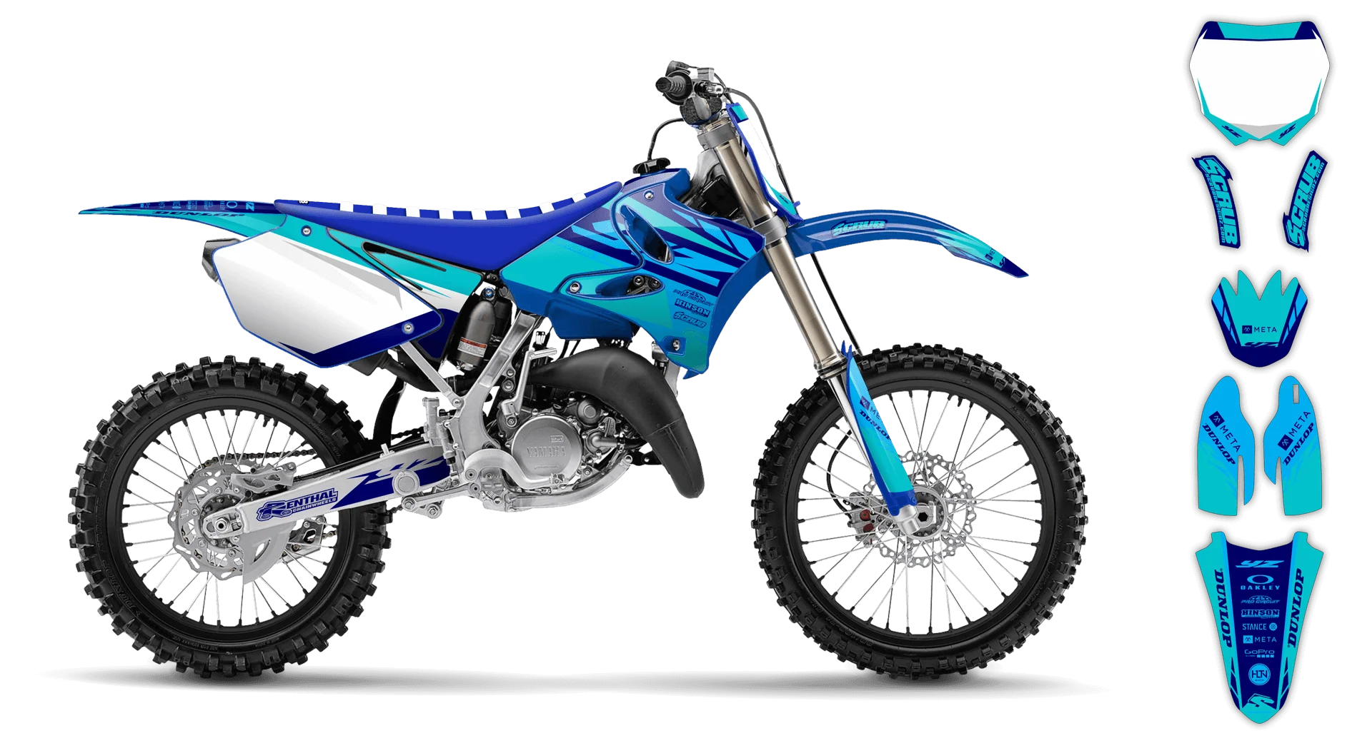 Graphics Kit - Yamaha - YZ 125 - 2008-2014 - SE1002 - R1