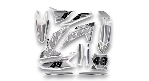 GFP - KTM - SX SX-F / XC XC-F - 2023-2024 - White-Artlex-R4