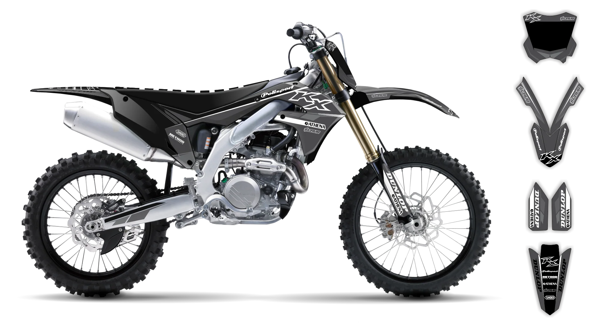 Graphics Kit - Kawasaki - KX 125 - 2004-2008 - SE1047 - R1