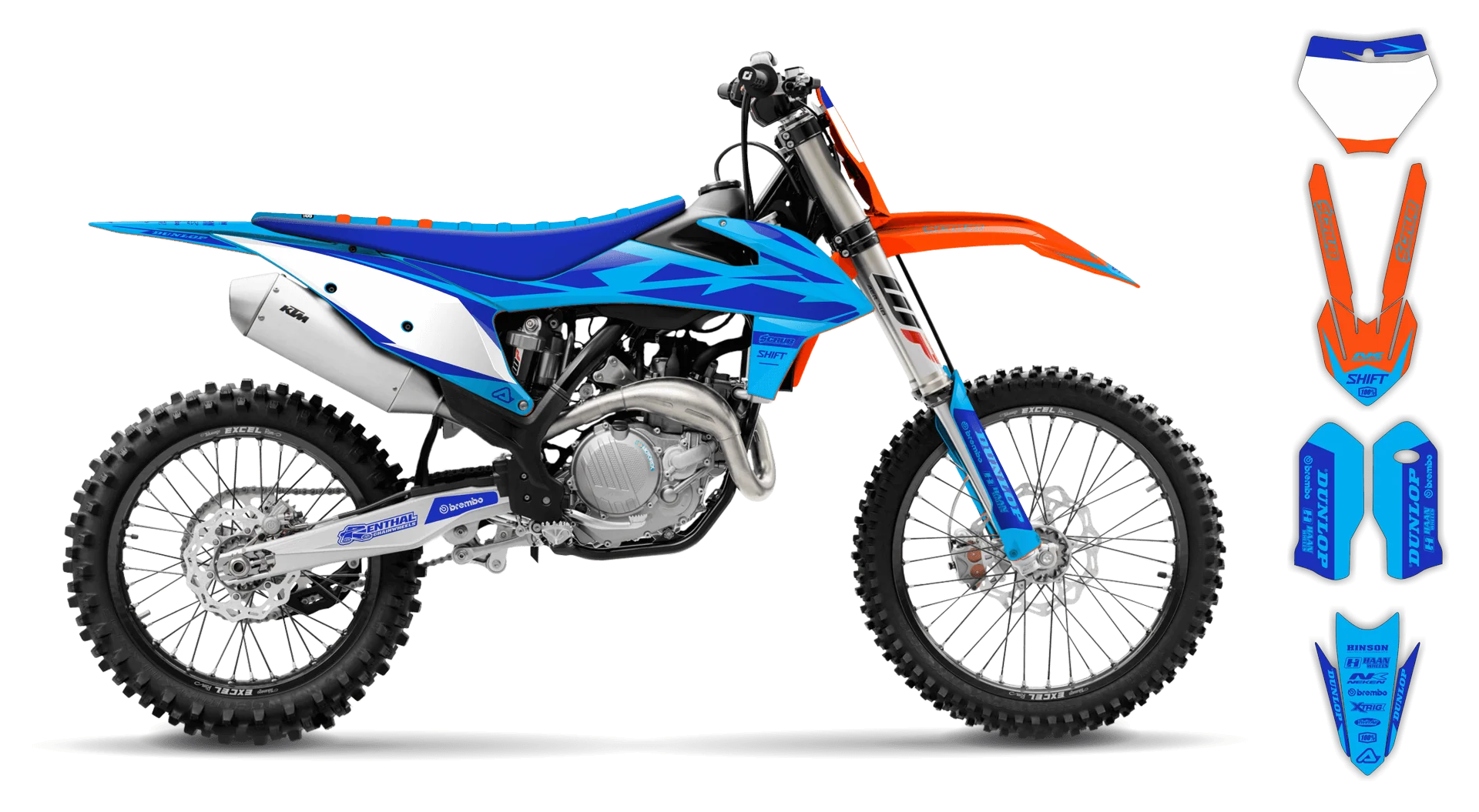 Graphics Kit - KTM - SX SX-F / XC XC-F - 2019-2022 - SE1025 - R3