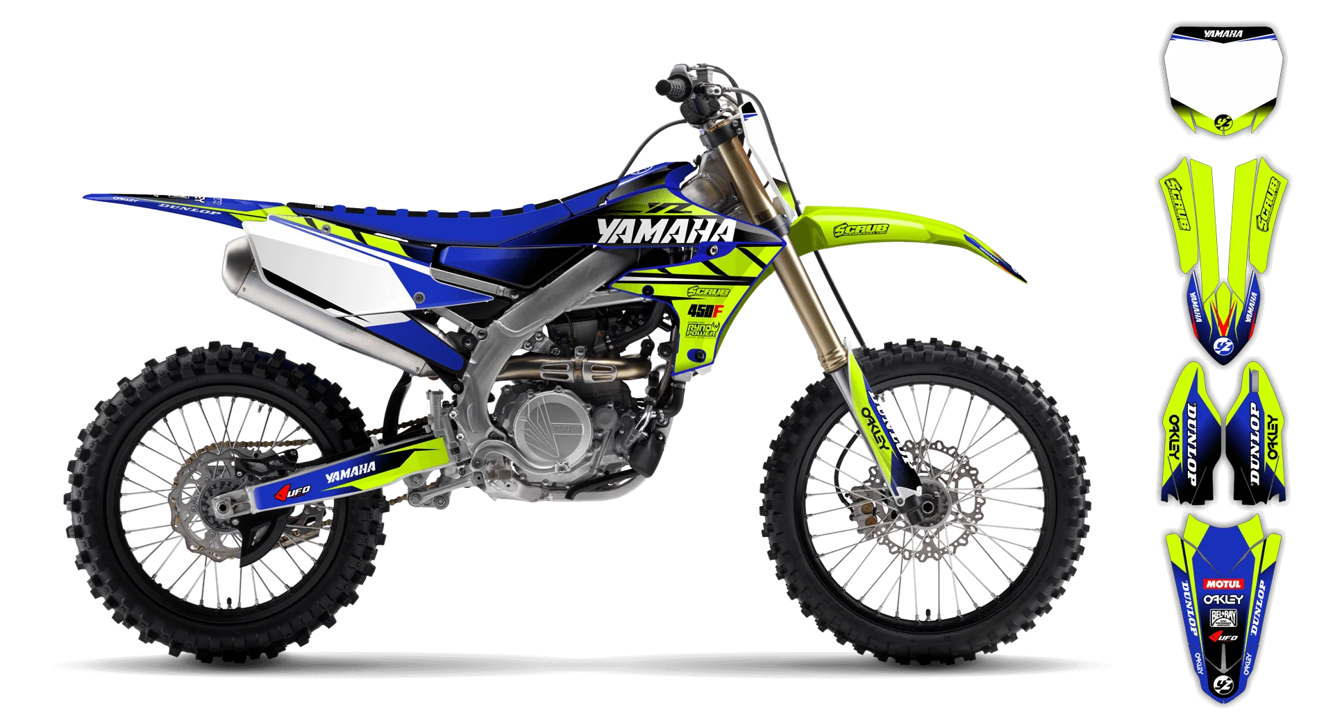 Graphics Kit - Yamaha - WR450F - 2024-2025 - Fluo 7 - ST