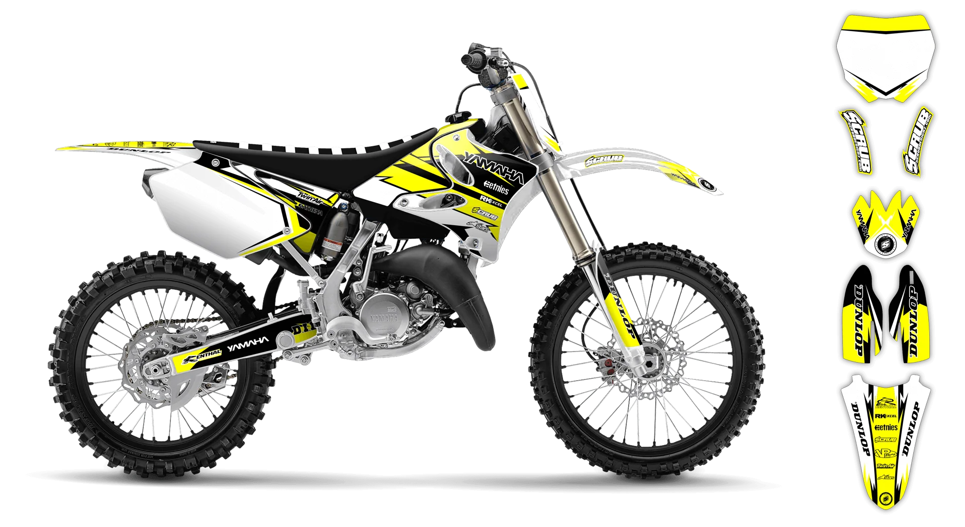 Graphics Kit - Yamaha - YZ 250 - 1991 - Factory Replica 2 - R5