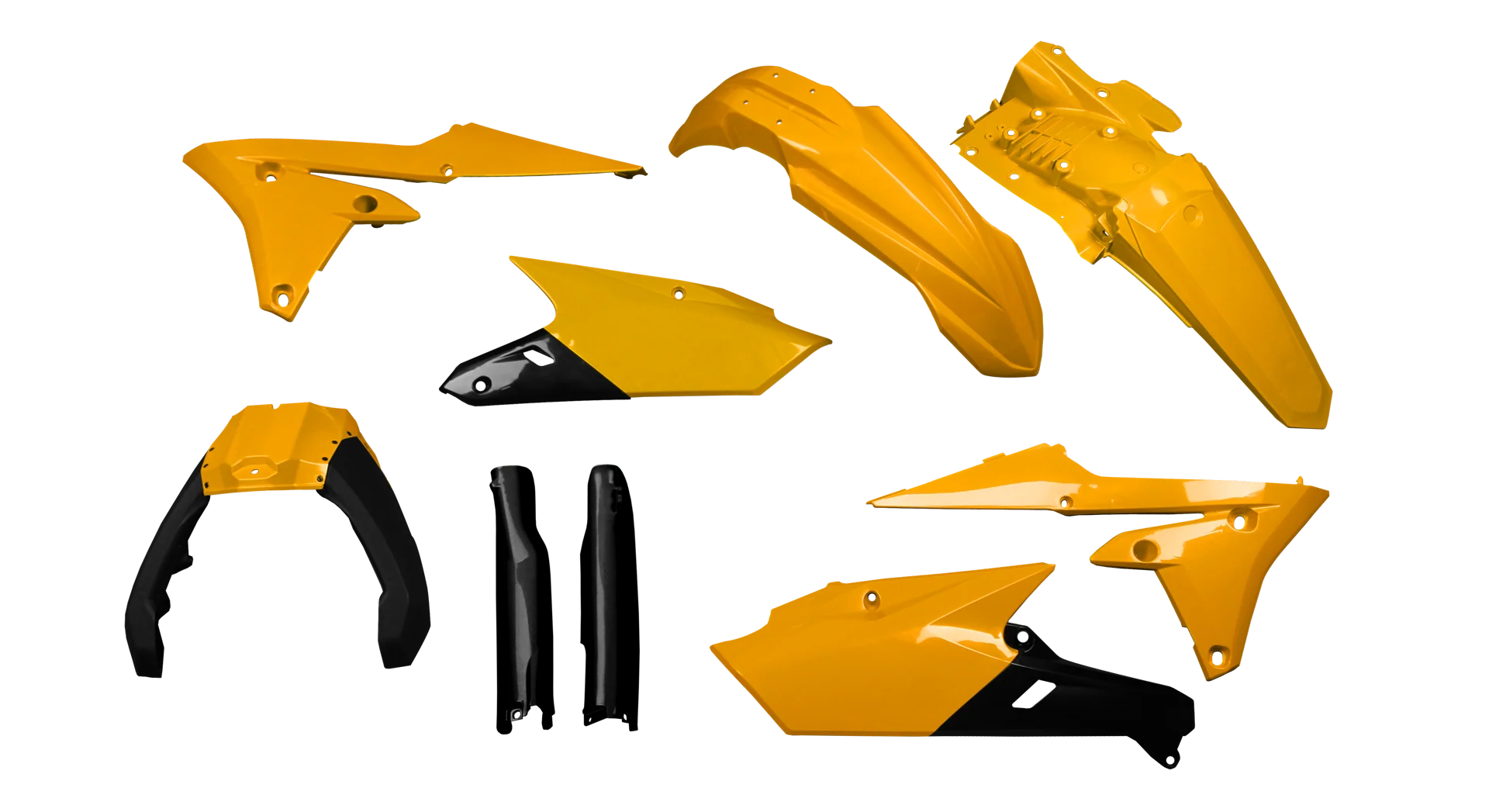 Plastics Kit - Yamaha - WR250F - 2015-2019 - Full Kit - Aniversary Yellow