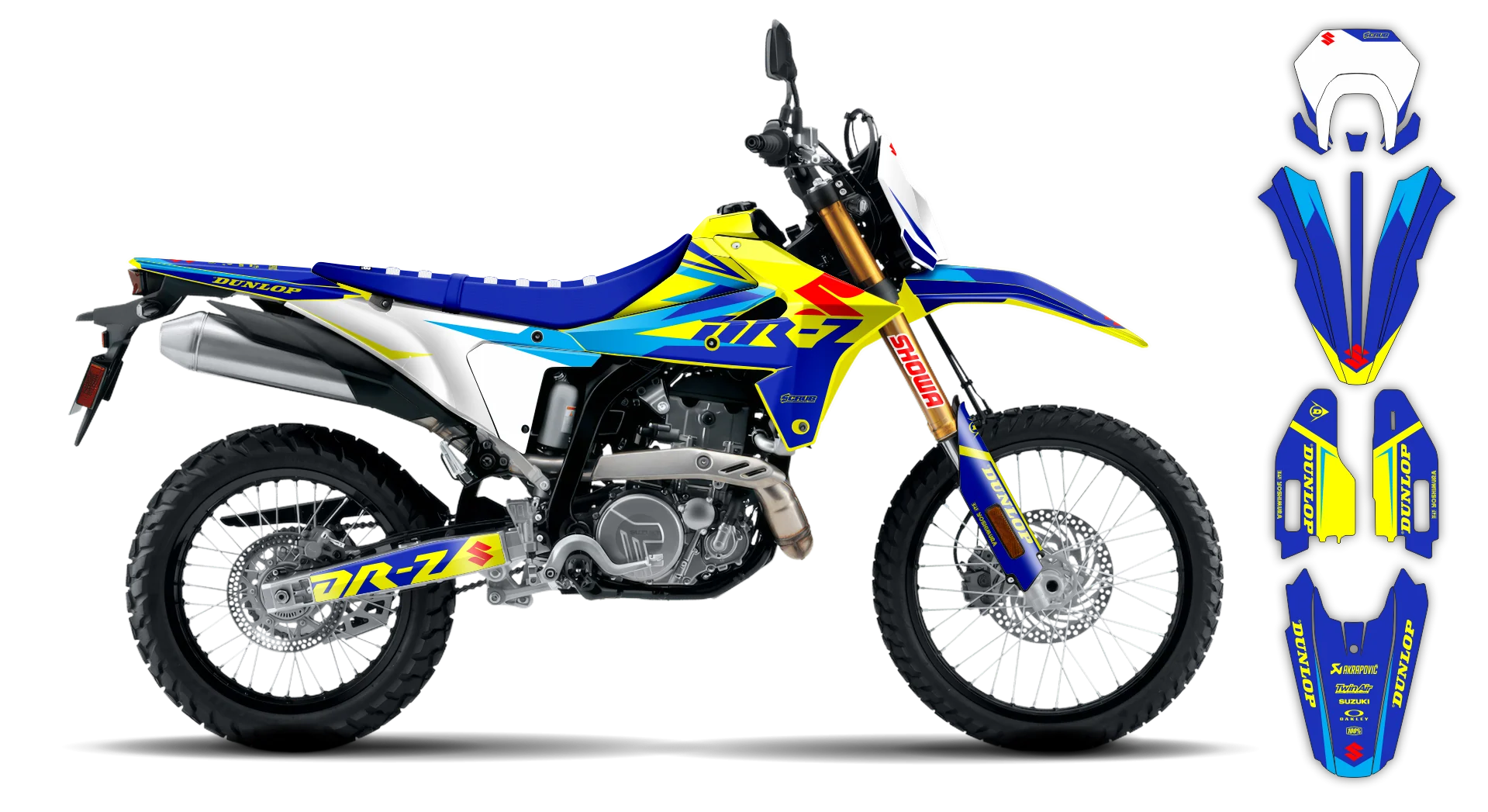 Graphics Kit - Suzuki - DR-Z4S Enduro - 2025-2026 - SE1076 - R3