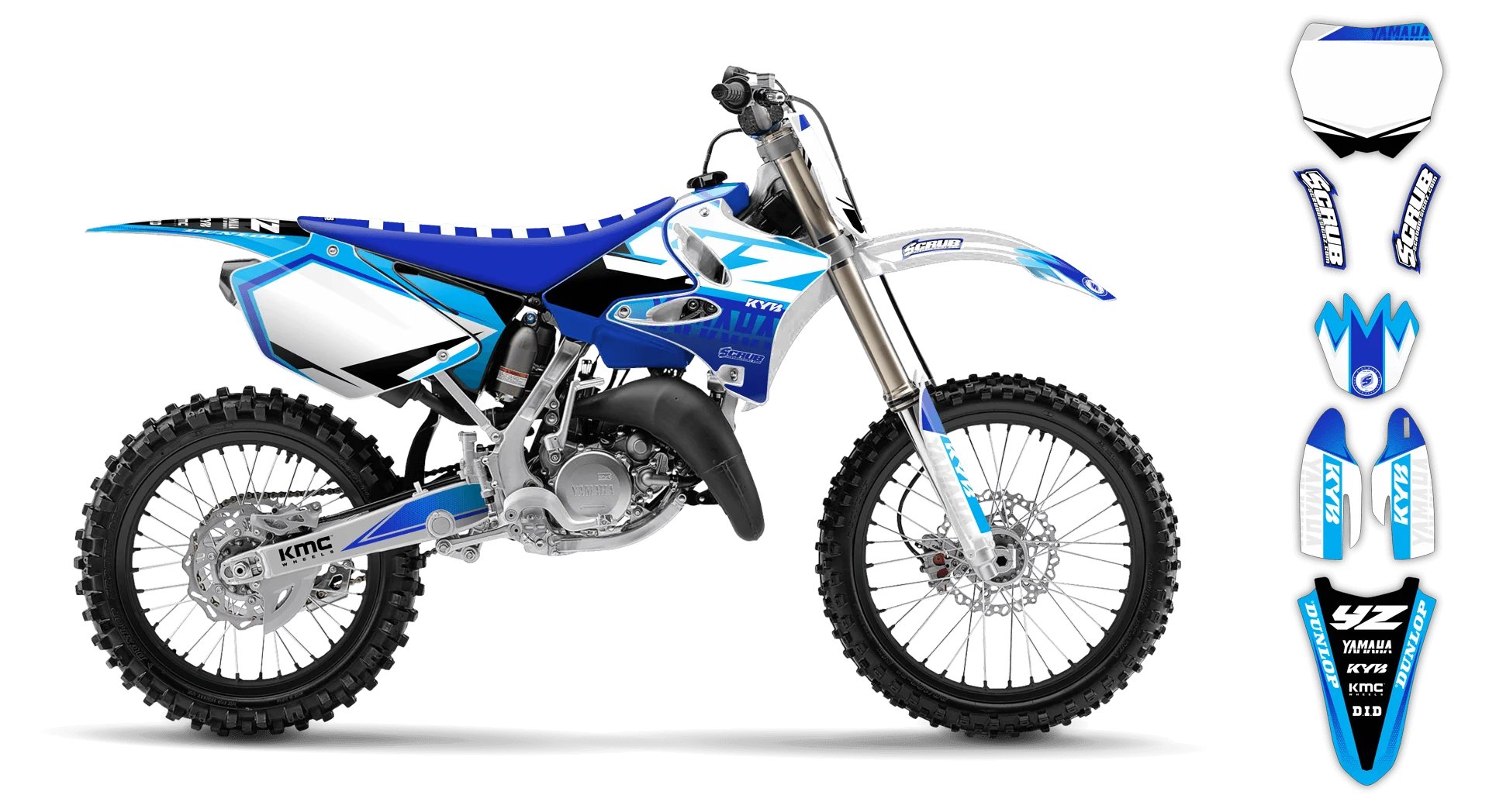 Graphics Kit - Yamaha - YZ 250 - 1993-1995 - Discovery - R3