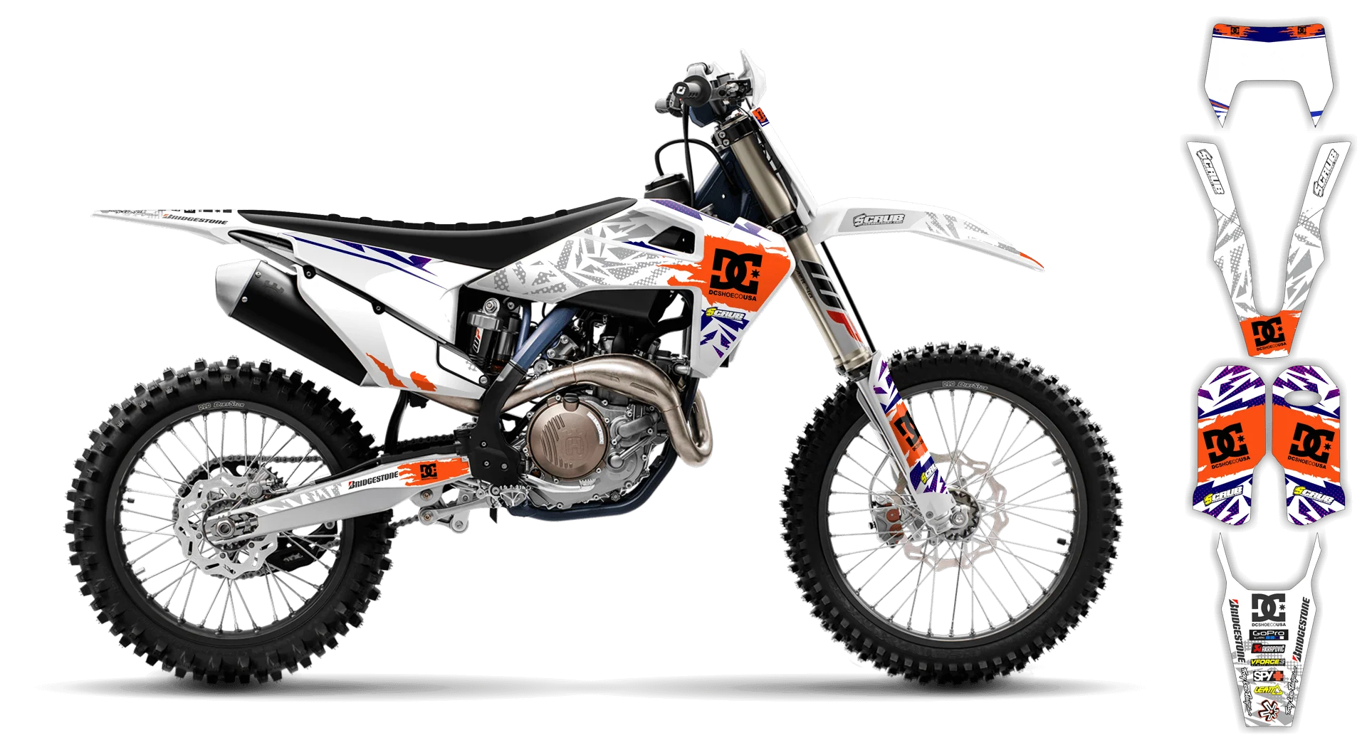 Graphics Kit - Husqvarna 14-> TE-FE Series - 2020-2023 - Kicker - LE