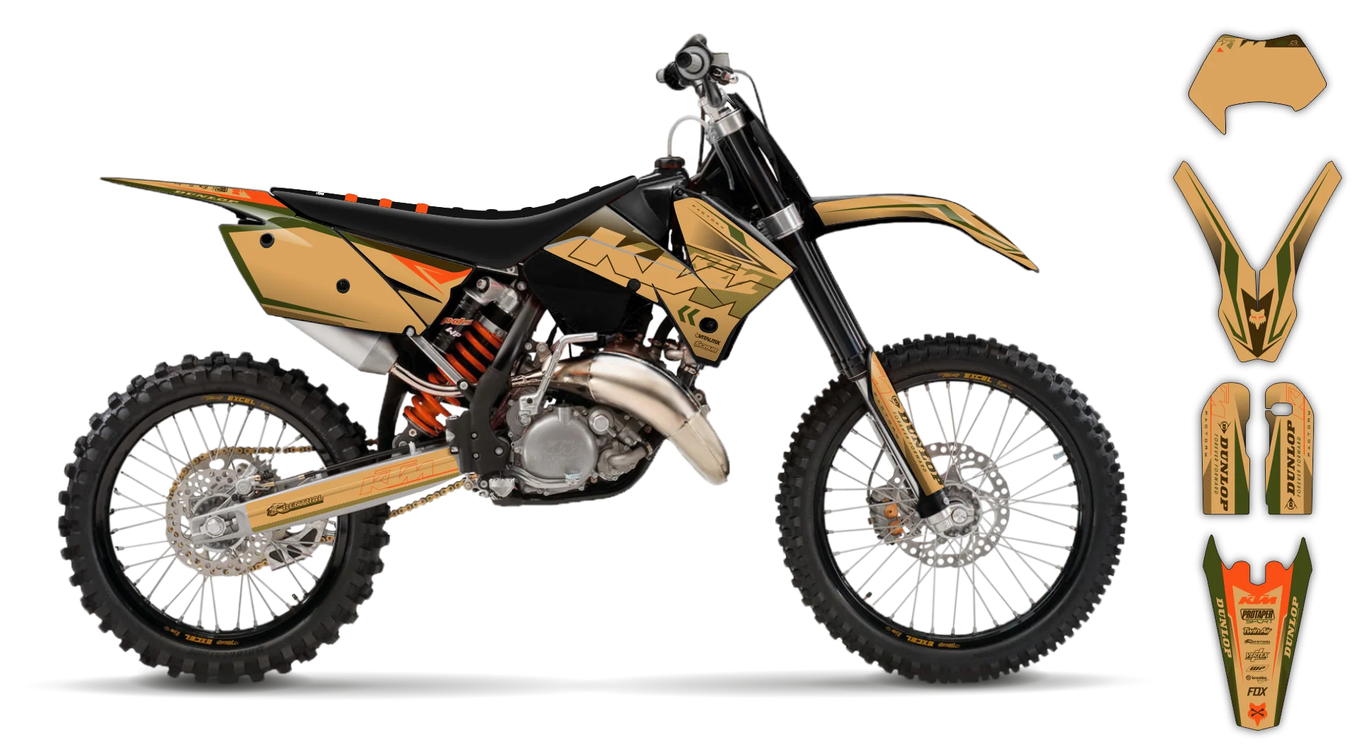 Graphics Kit - KTM - EXC EXC-F / XC-W XCF-W - 2005-2007 - K5 - R1