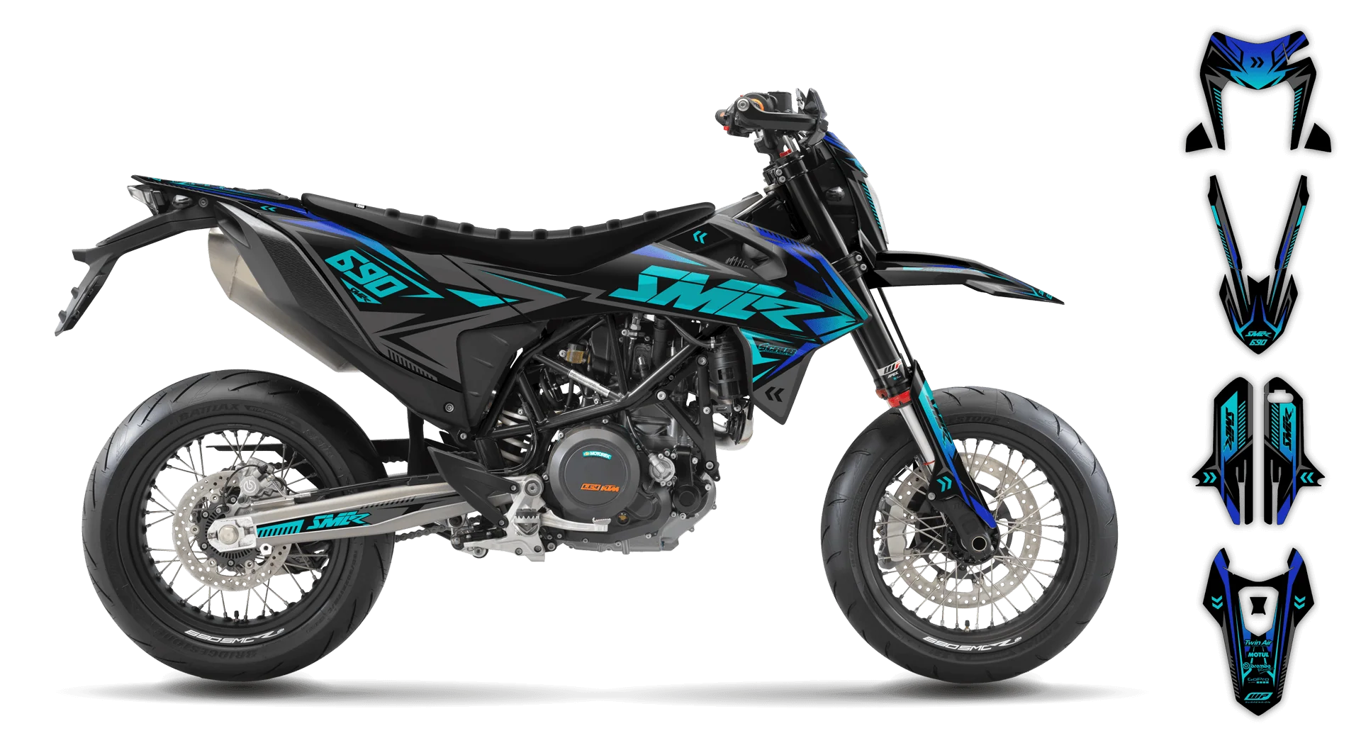 Graphics Kit - KTM - ENDURO 690R - 2019-2024 - Flash - R1