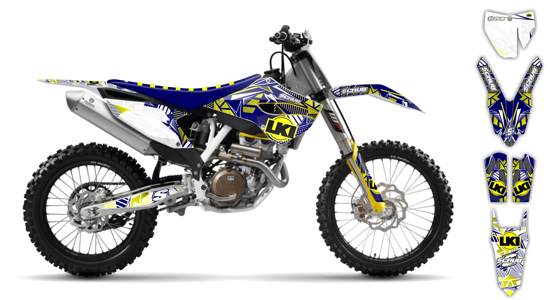 Graphics Kit - Husqvarna 14-> TC-FC-FX Series - 2015 - Block Pass - LE