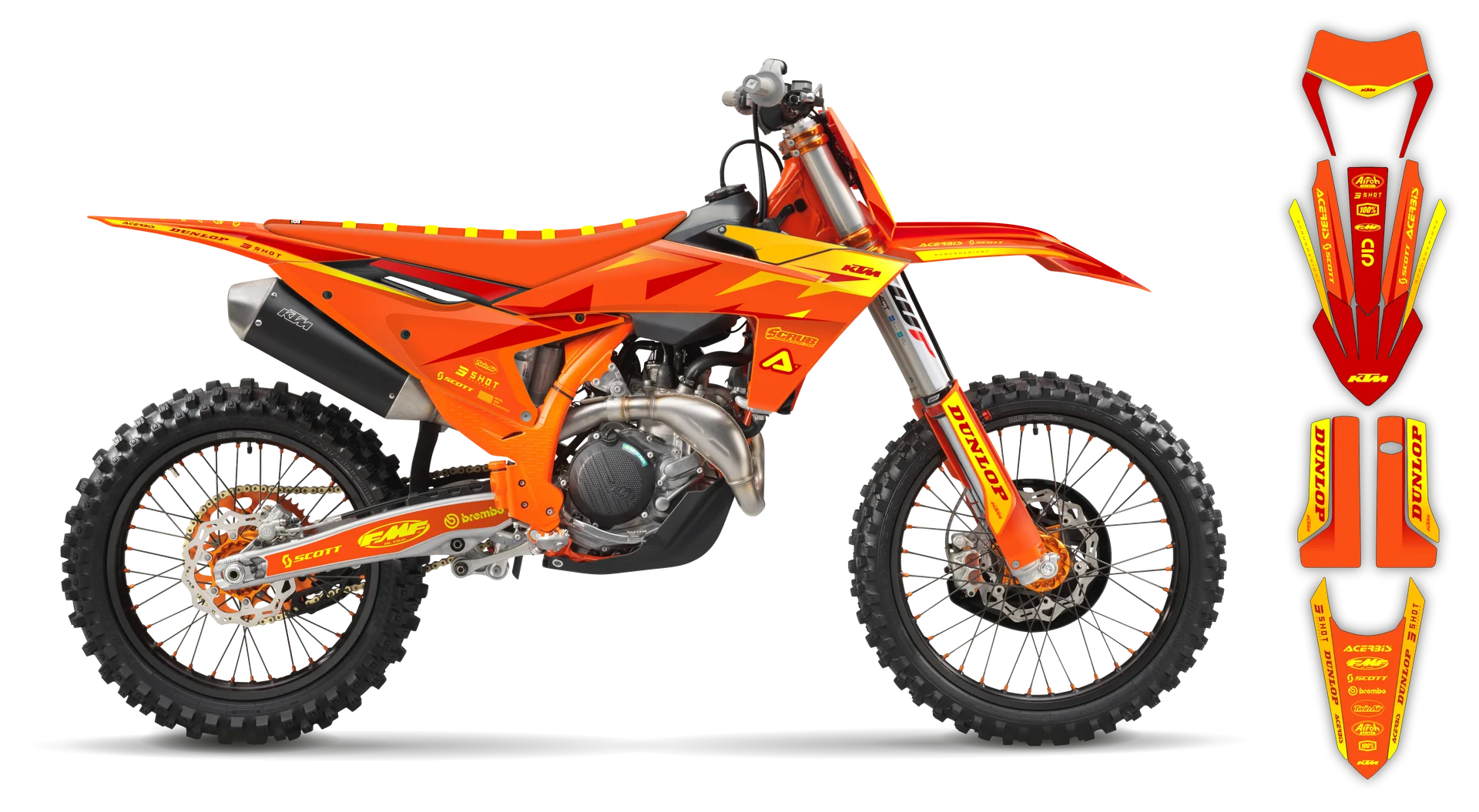 Graphics Kit - KTM - EXC EXC-F / XC-W XCF-W - 2024-2025 - K19 - R1