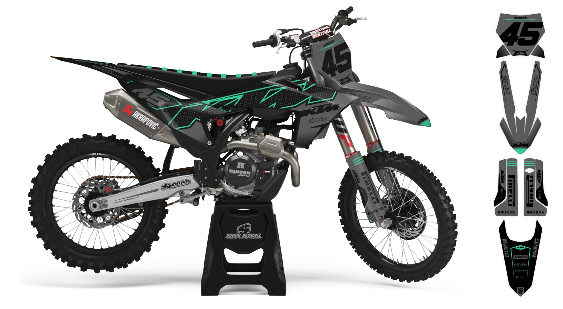 Graphics Kit - KTM - SX SX-F / XC XC-F - 2023-2024 - K21 - R3