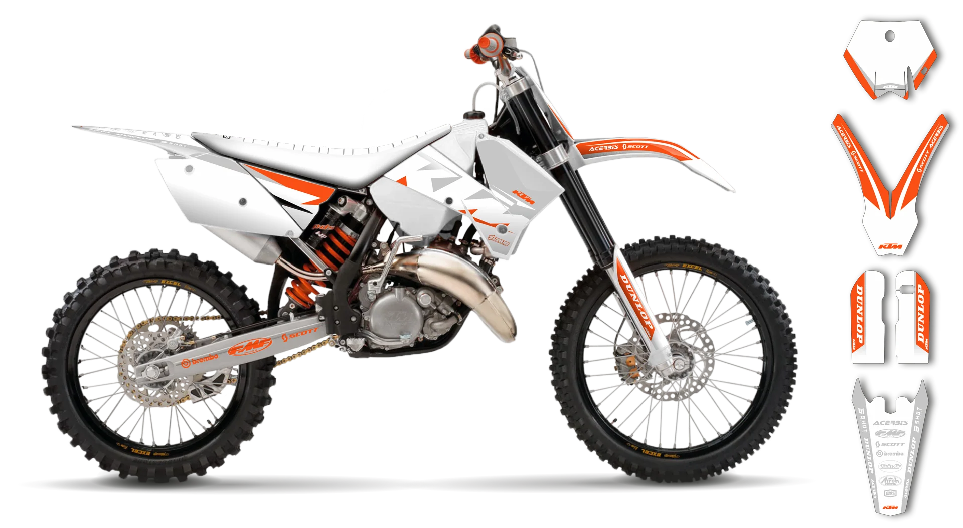 Graphics Kit - KTM - SX SX-F / XC XC-F - 2005-2006 - K19 - R4