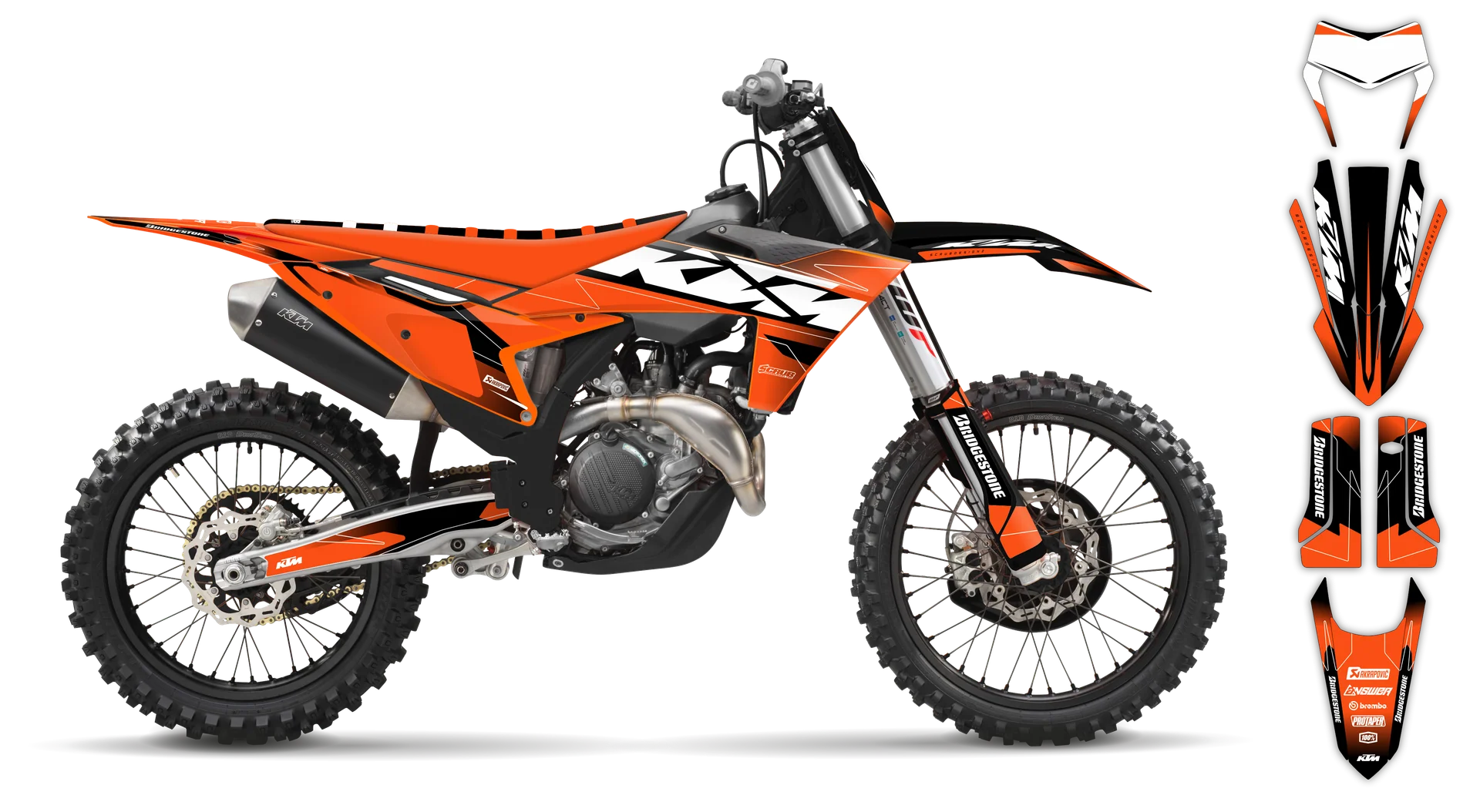 Graphics Kit - KTM - EXC EXC-F / XC-W XCF-W - 2024-2025 - K-SE1109 - R3