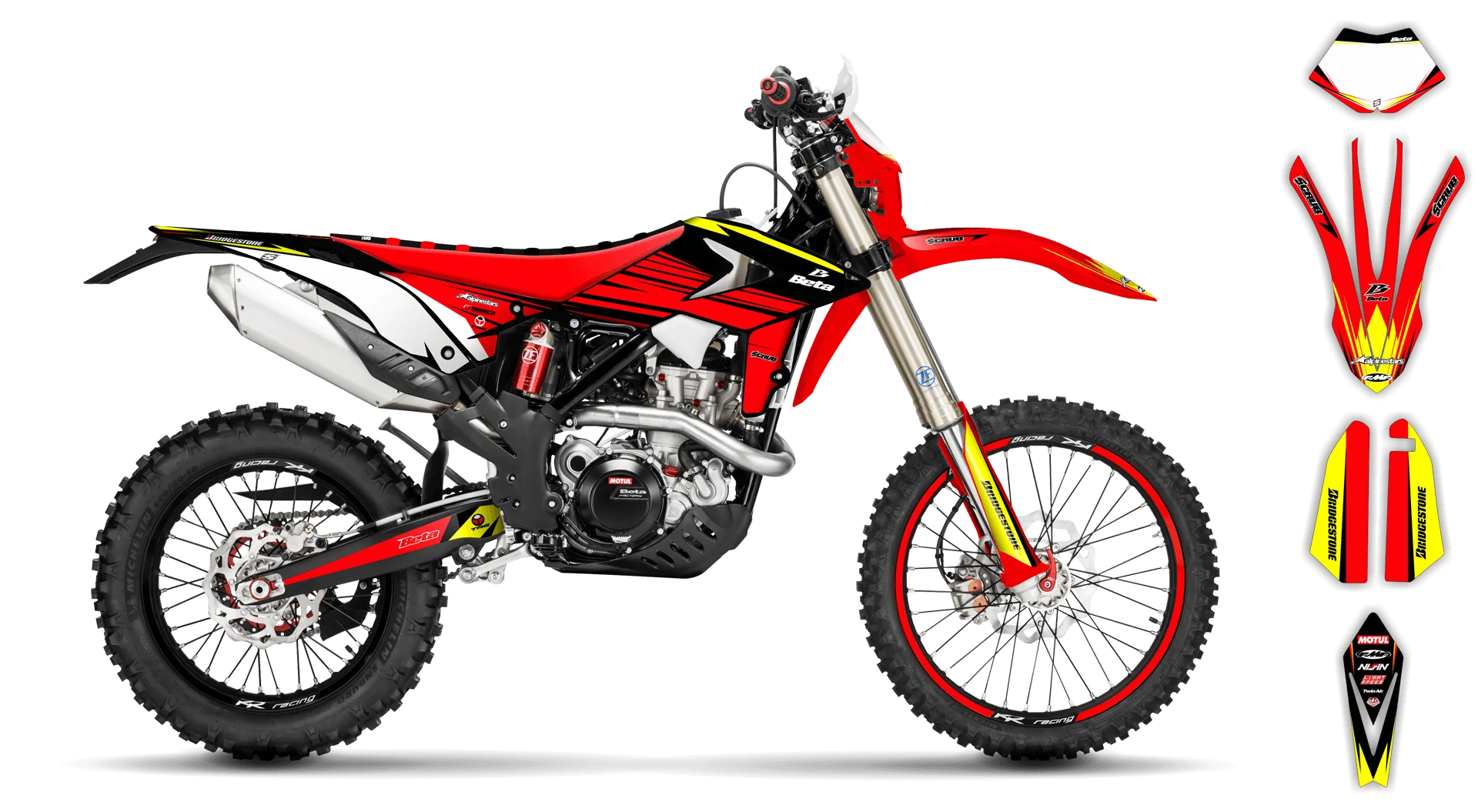 Graphics Kit - Beta - RR 125 LC - 2019-2020 - Force - R1