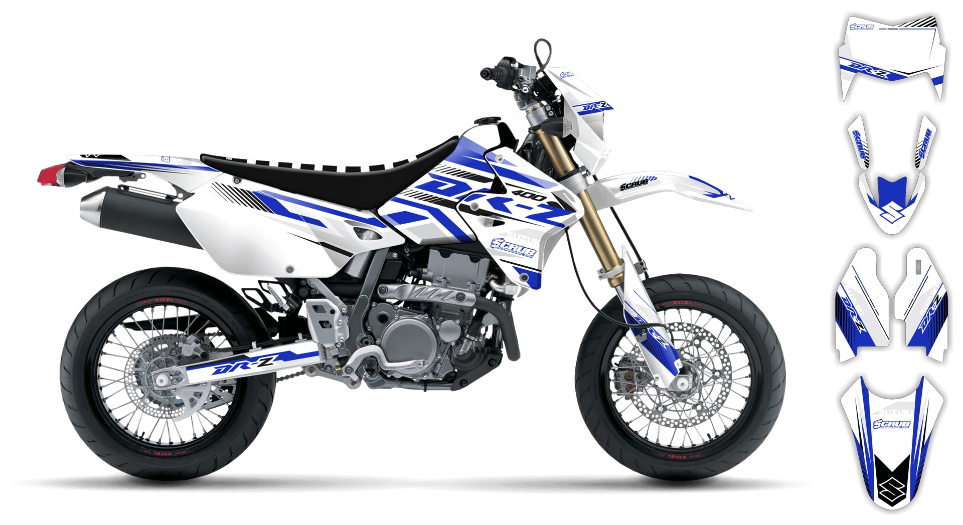 Graphics Kit - Suzuki - DRZ 400 SM - 1999-2024 - Drz Edition - R3