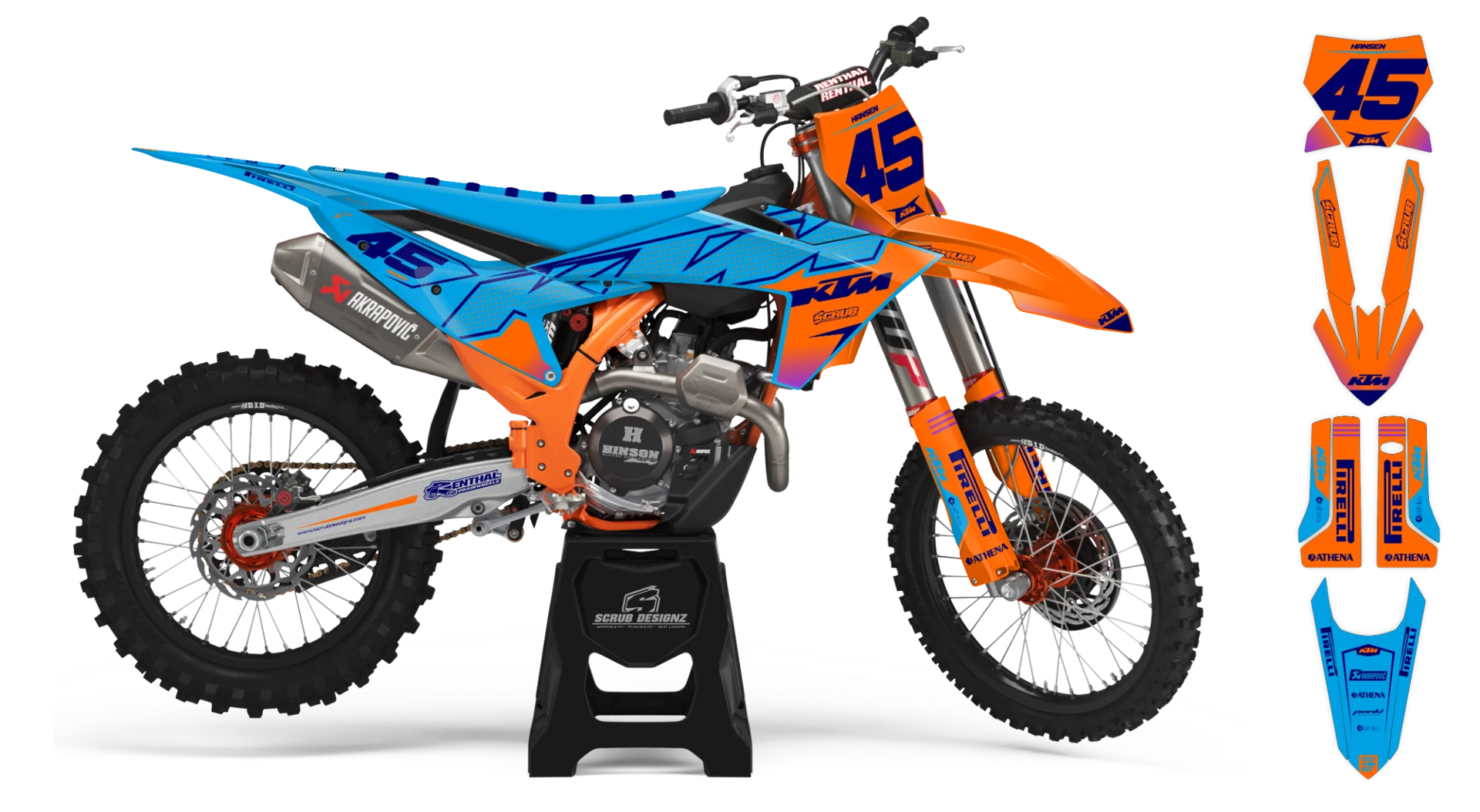 Graphics Kit - KTM - SX SX-F / XC XC-F - 2023-2024 - K21 - R1