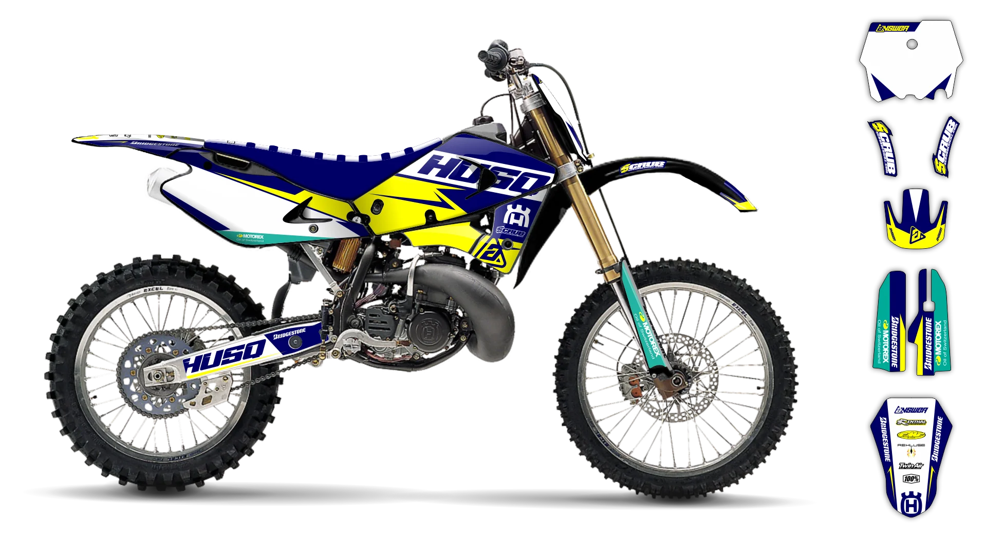 Graphics Kit - Husqvarna 97-04 - CR-250 - 2005 - H-SE1060 - R2